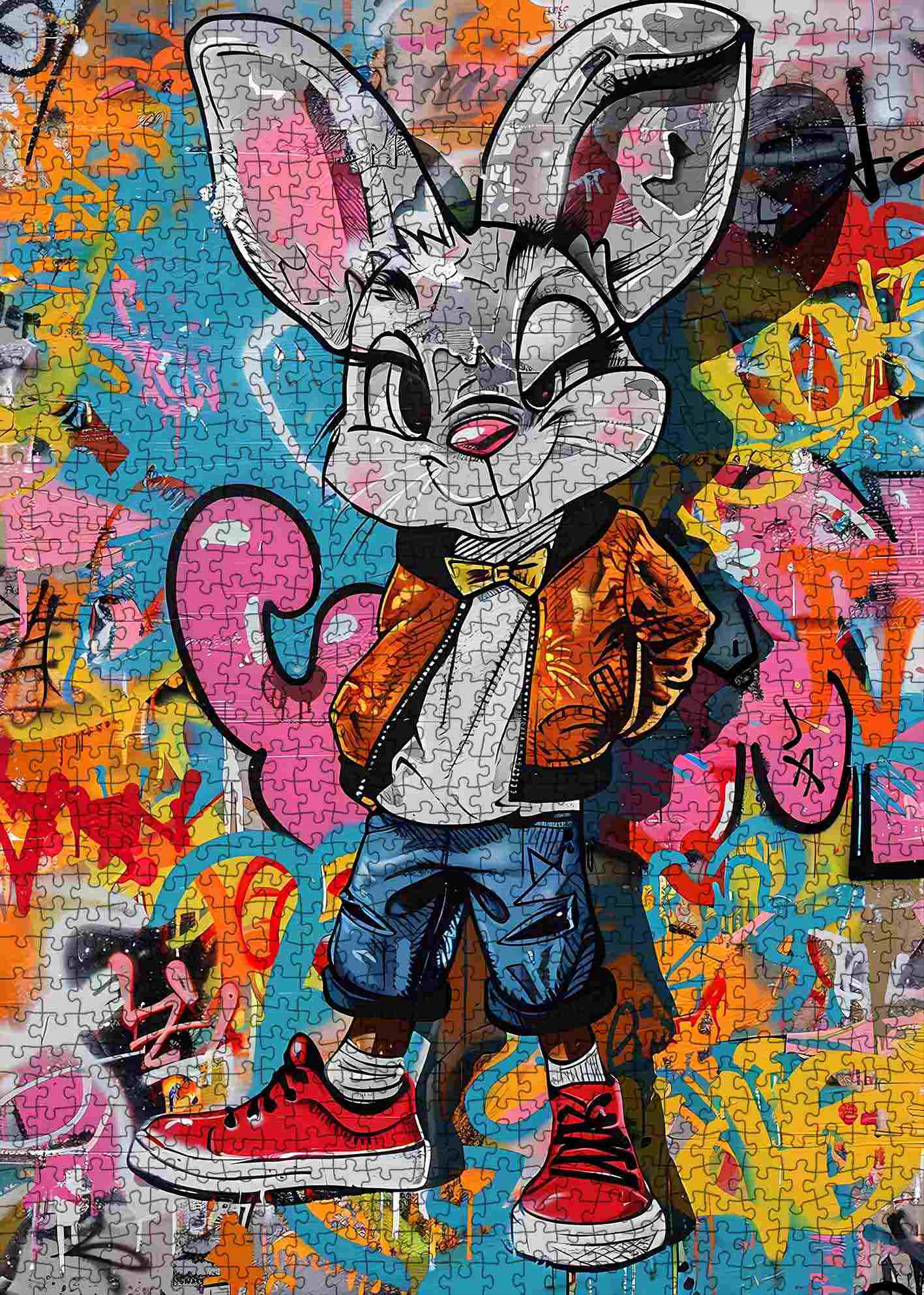 tucocoo-cool-graffiti-bunny-puzzle-1000-teile-hase-streetart image 2