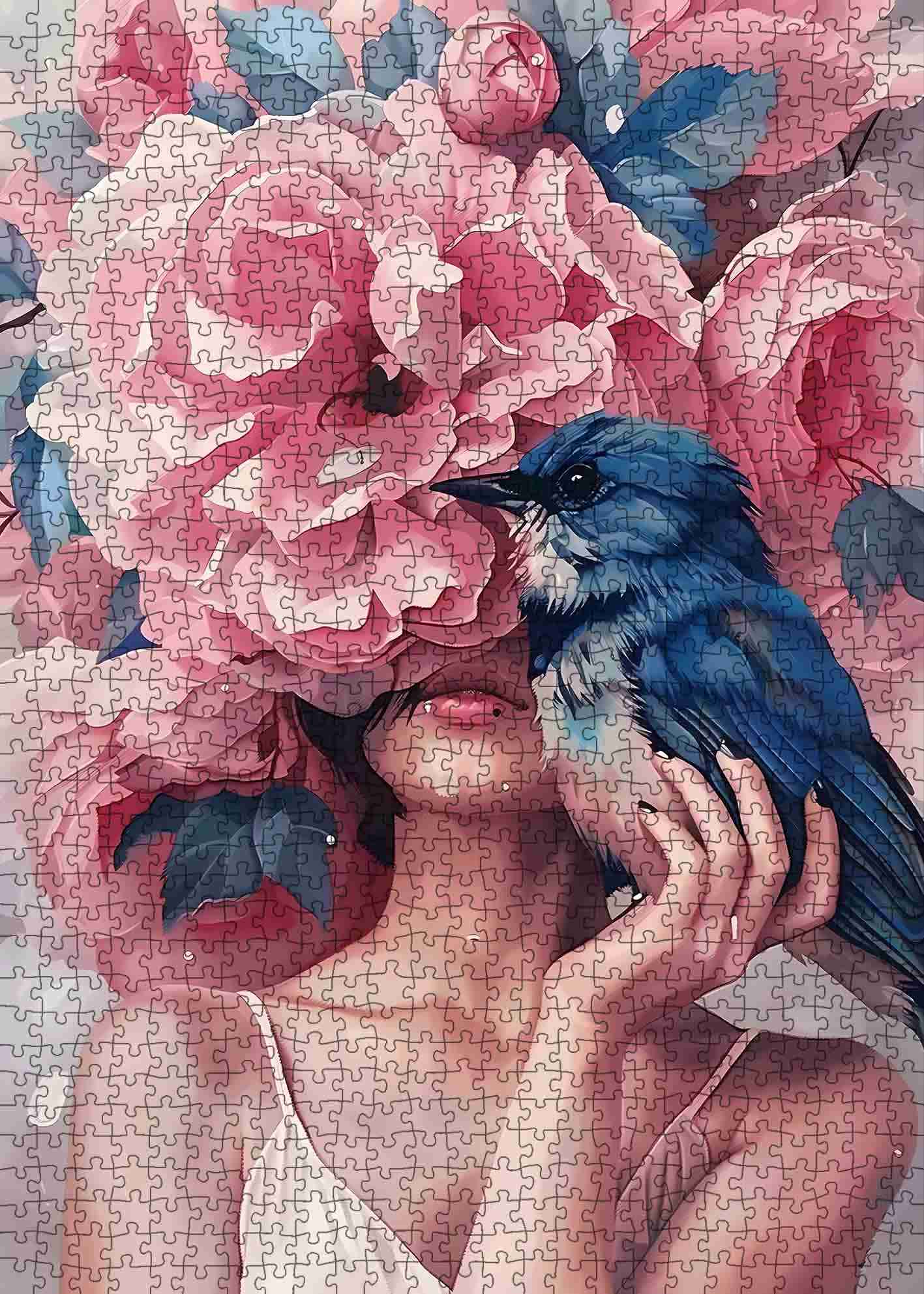 tucocoo-bluebird-whisper-puzzle-1000-teile-rosen image 2