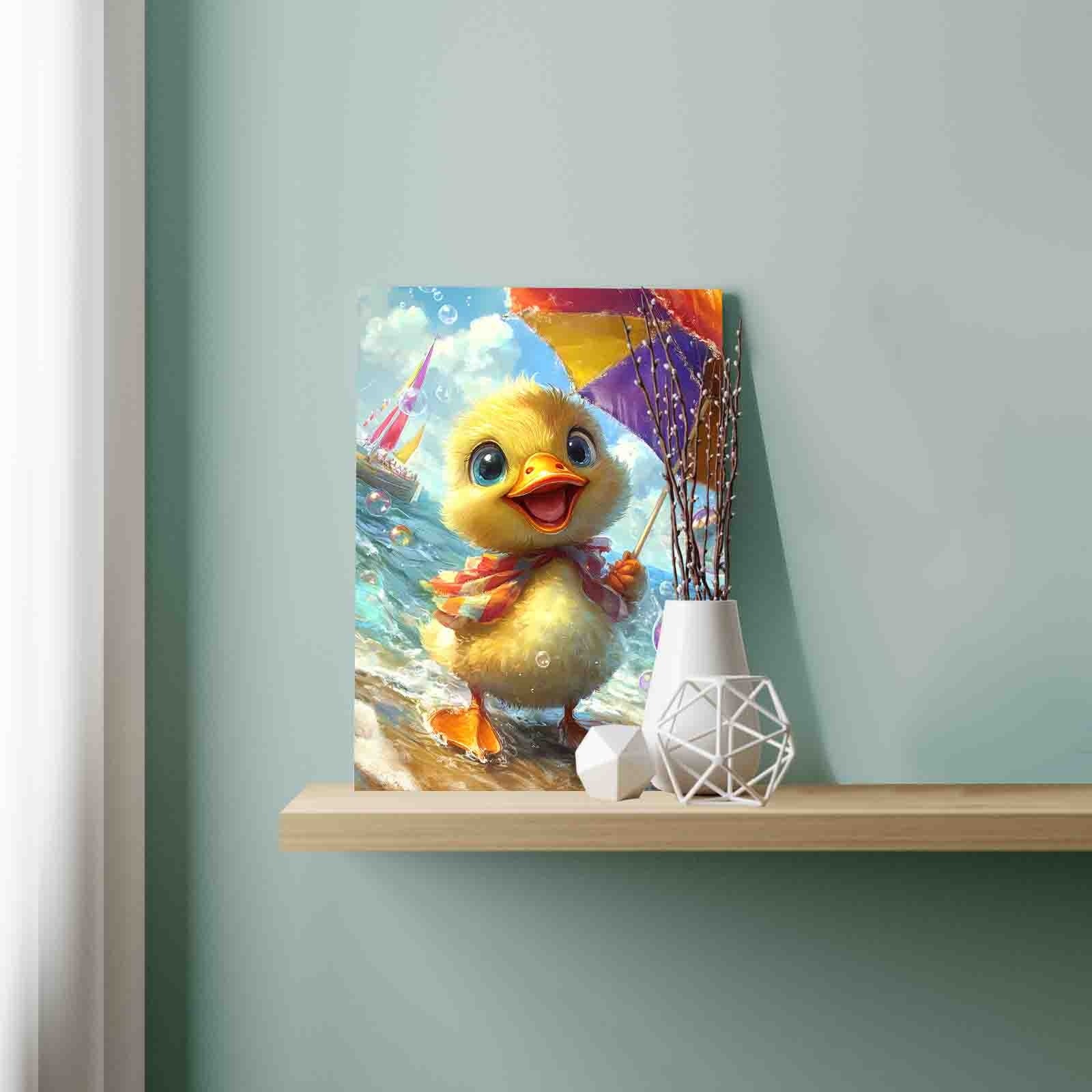 tucocoo-sunny-duckling-at-seaside-malen-nach-zahlen-ohne-rahmen-40x50 image 3