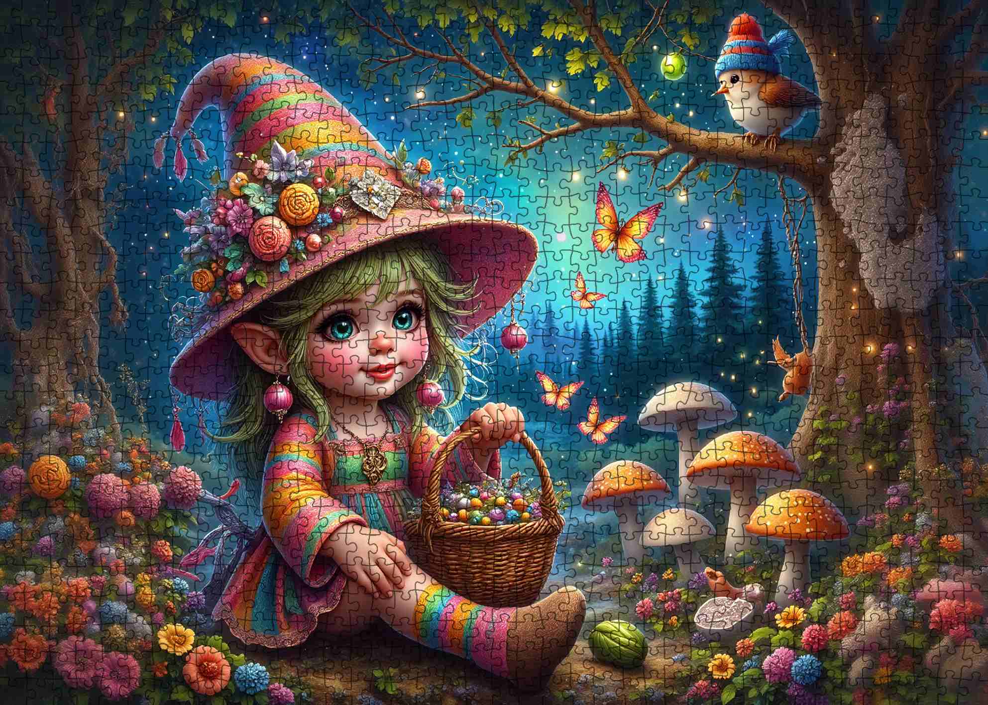 tucocoo-enchanted-forest-elf-girl-puzzle-1000-teile-elfe image 2