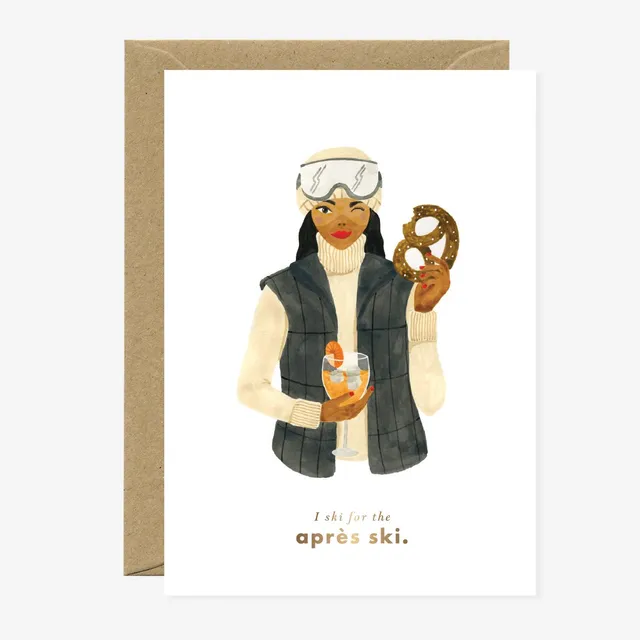 all-the-ways-to-say-greeting-cards-apr-s-ski-weihnachtskarte-a6 image 1