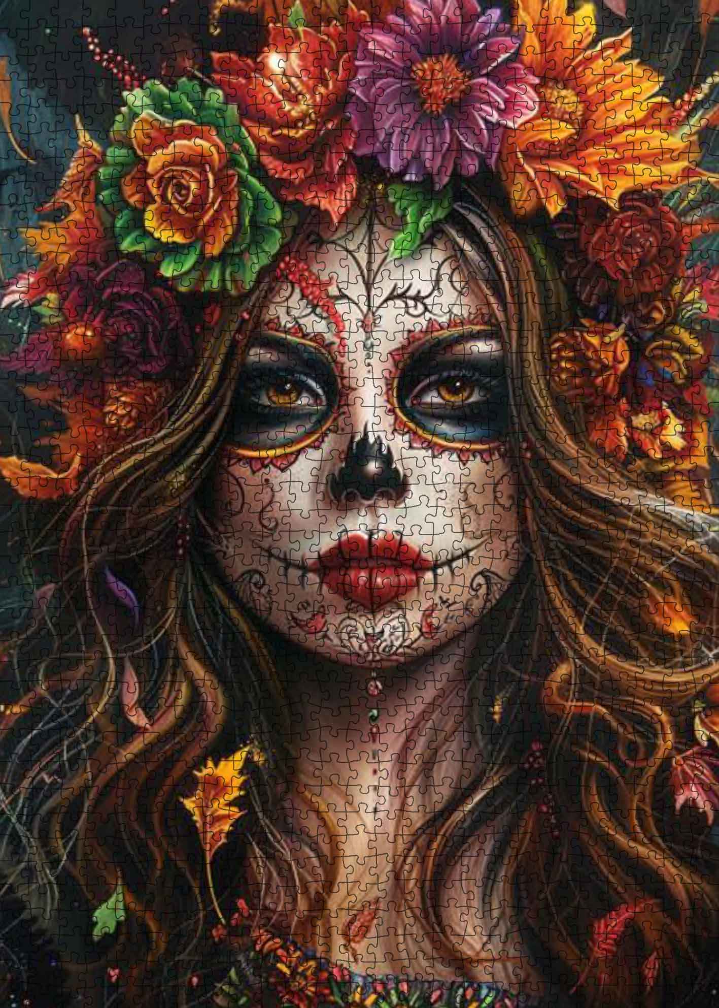 tucocoo-gothic-floral-enigma-puzzle-1000-teile-portrait image 2