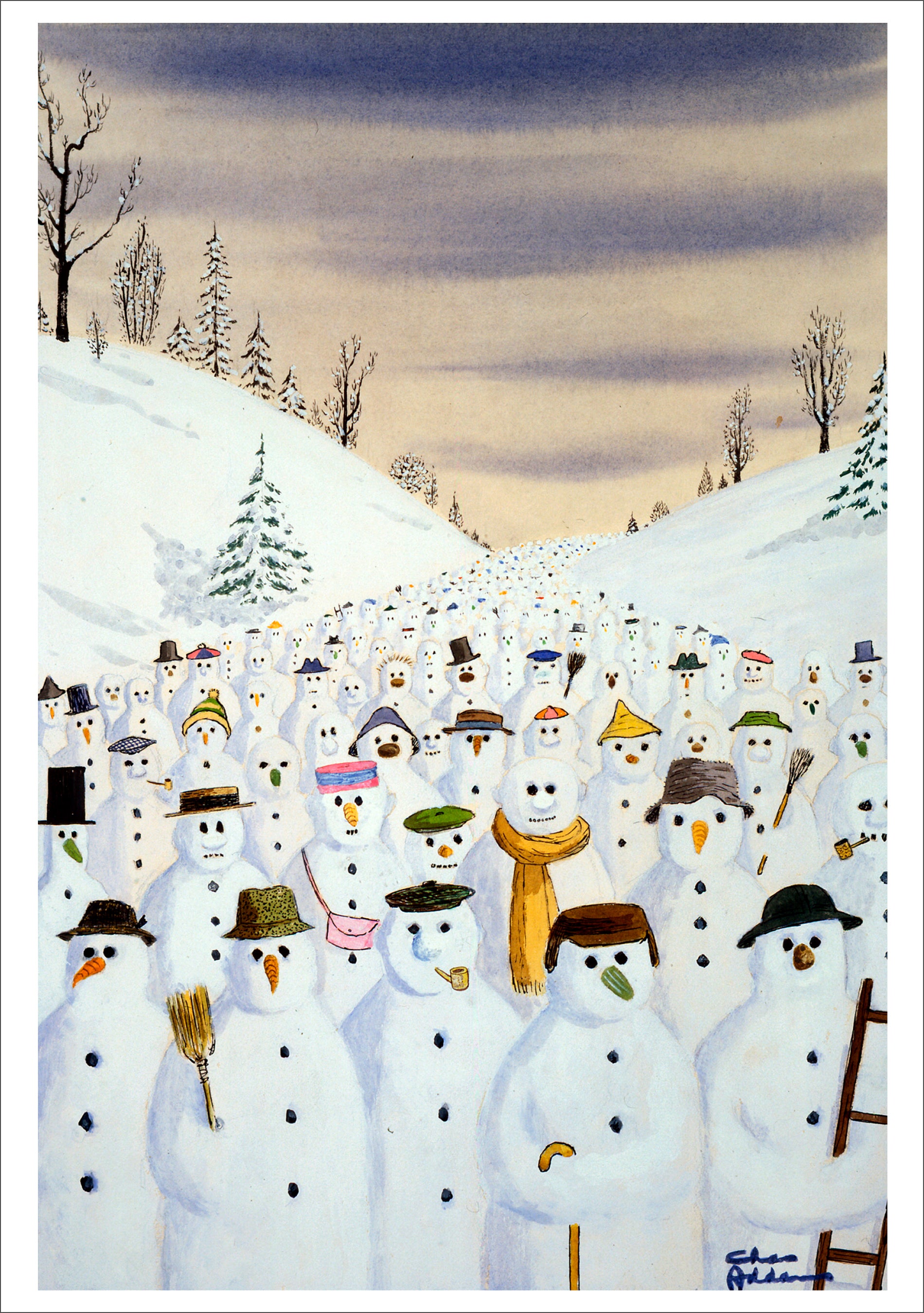 pomegranate-charles-addams-snowman-march-karten-humor image 2