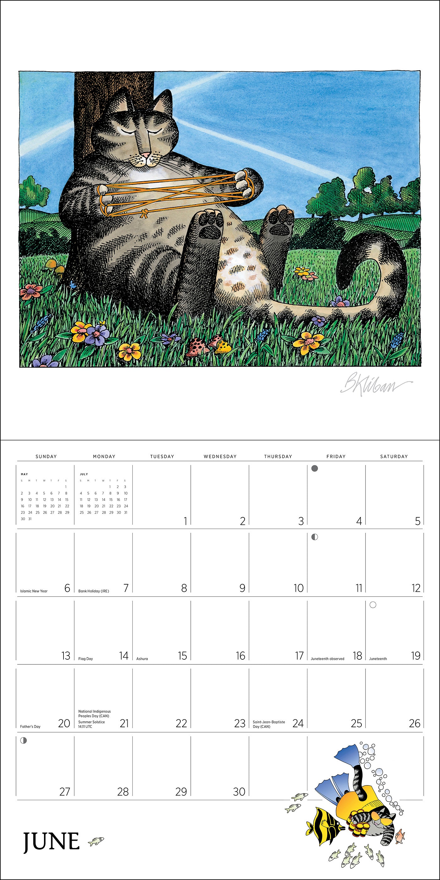 pomegranate-b-kliban-catcalendar-2027-wandkalender-katzen image 7
