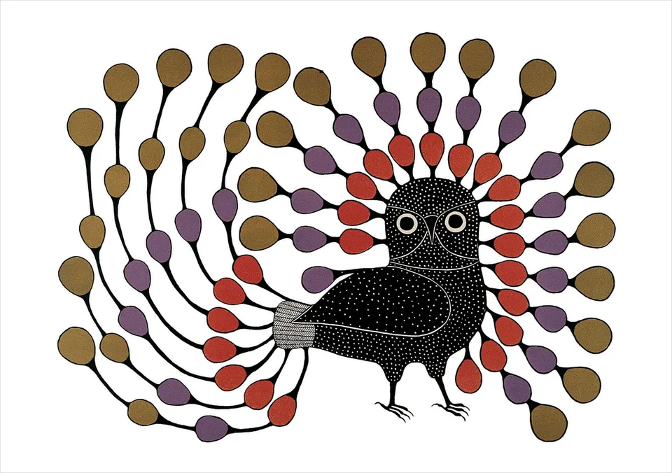 pomegranate-kenojuak-ashevak-illustrious-owl-geburtstagskarte-eule image 1