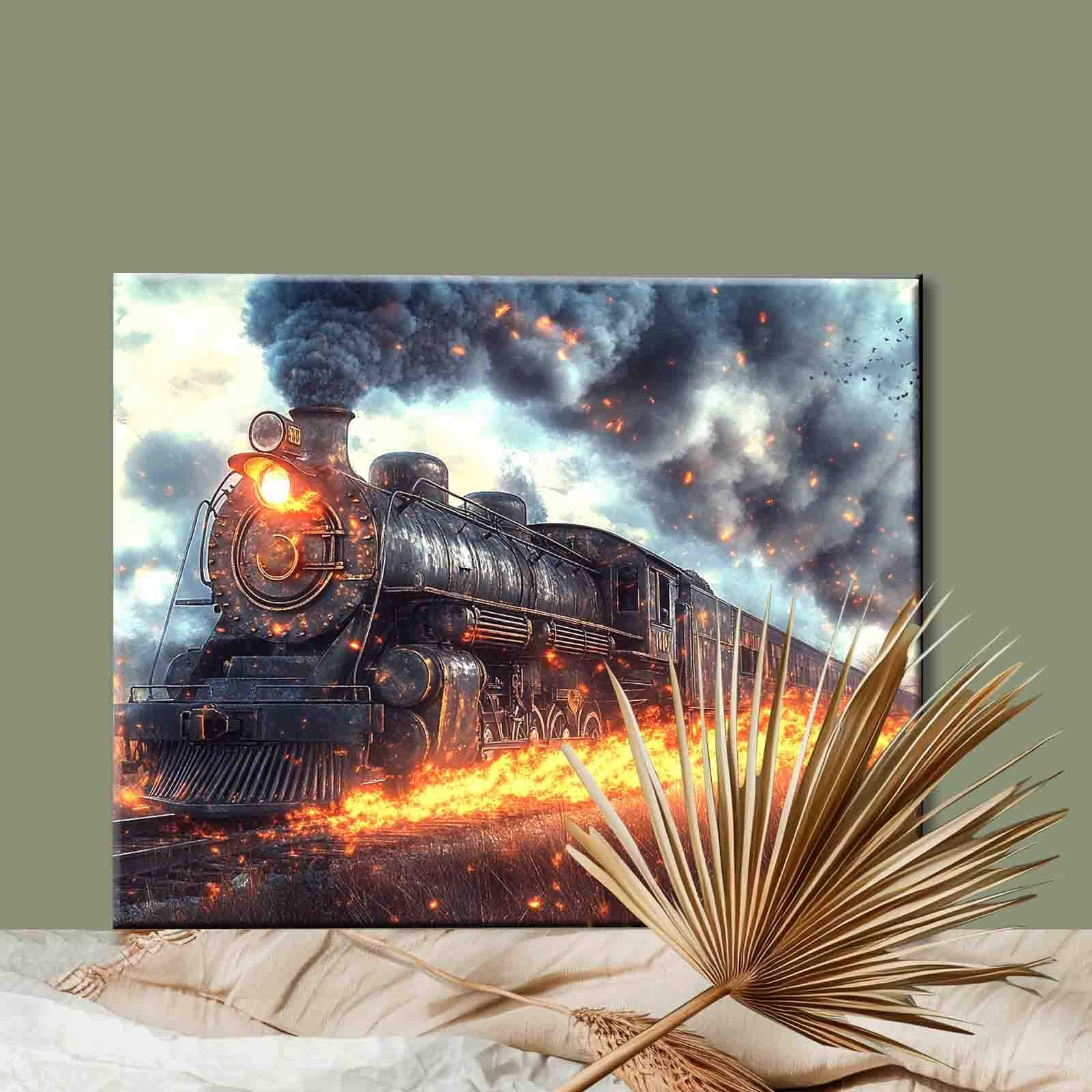 tucocoo-fire-trail-train-malen-nach-zahlen-lok-40x50cm image 2