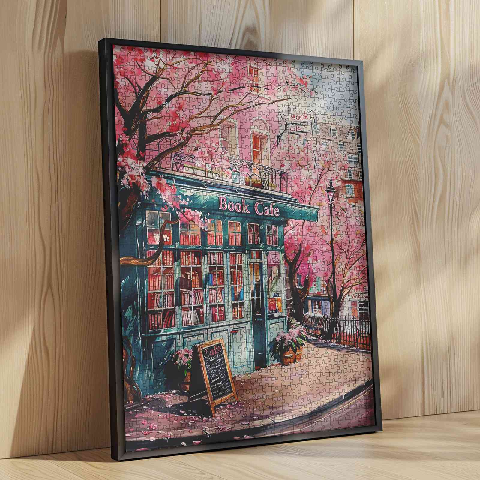 tucocoo-cherry-blossom-book-caf-puzzle-1000-teile image 4