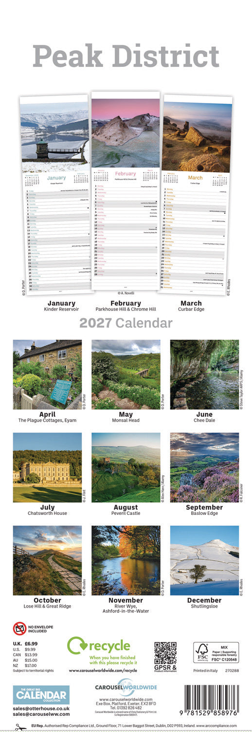 otter-house-peak-district-slim-kalender-2027-schmaler-wandkalender image 2
