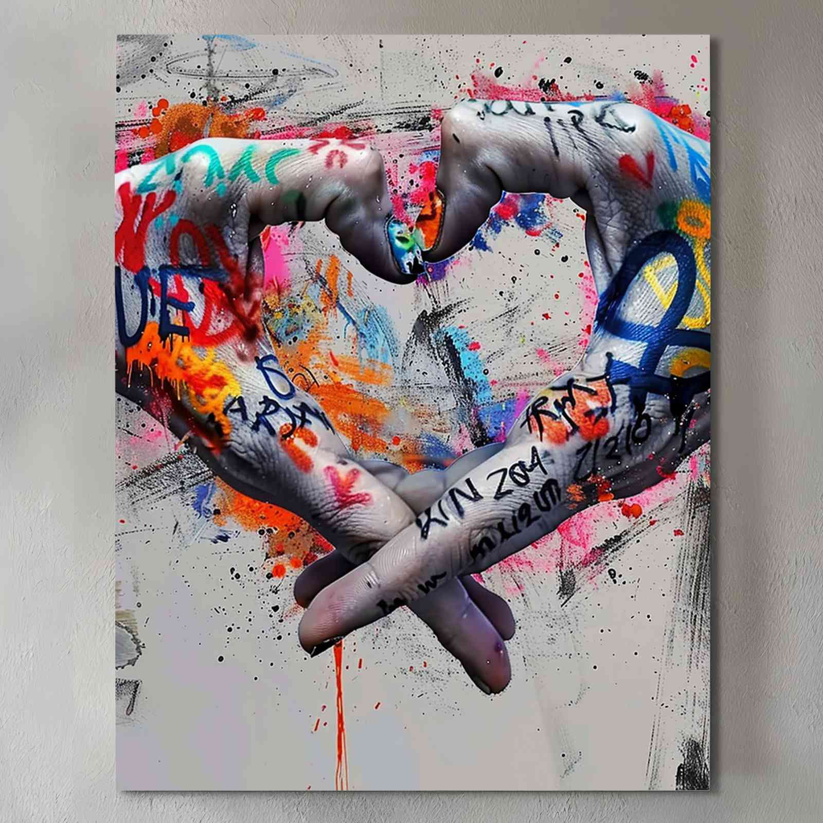 tucocoo-canvas-wall-art-heart-hands-leinwandbild-30x40cm image 2