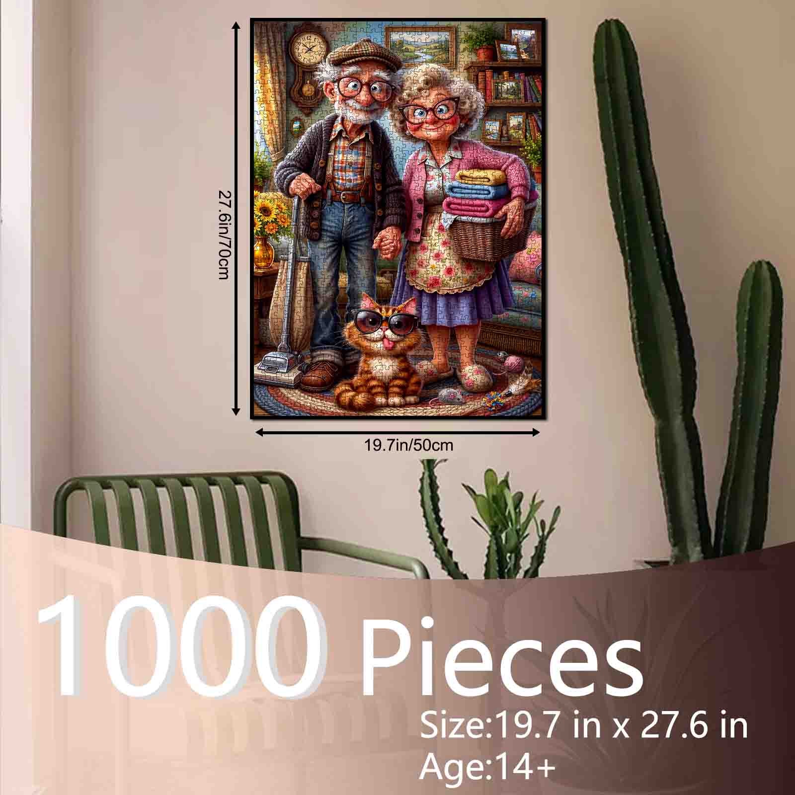 tucocoo-cozy-grandma-grandpa-cat-puzzle-1000-teile-familie image 5