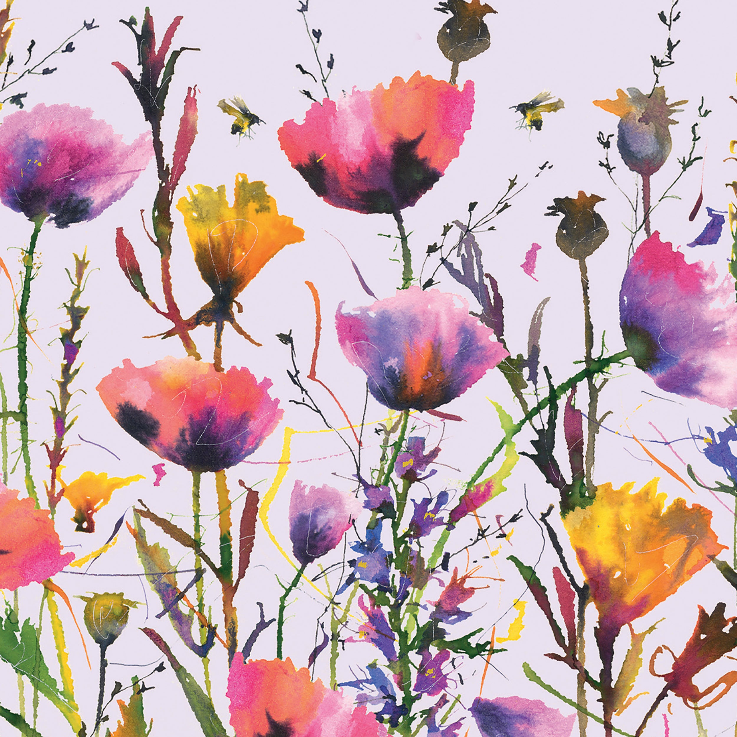 otter-house-watercolour-poppies-karten-set-10-karten-mohn image 2
