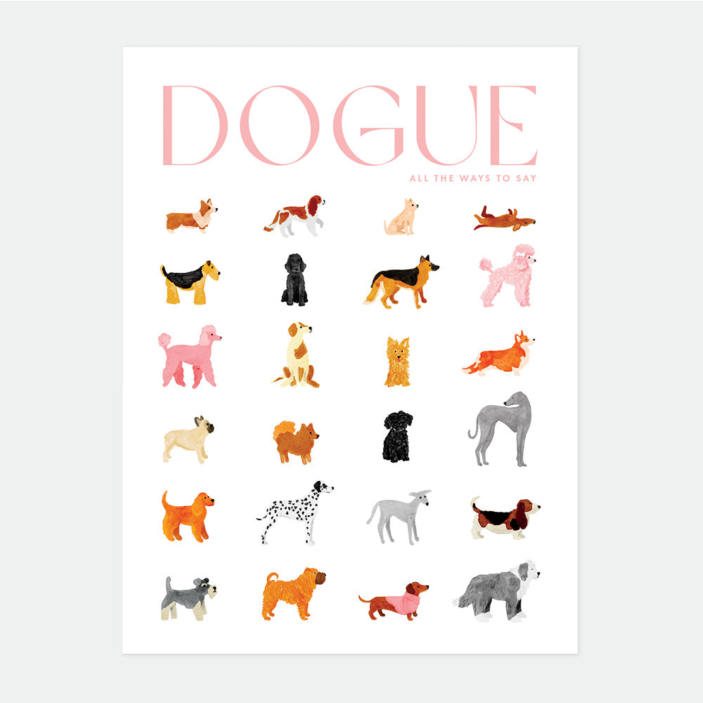 all-the-ways-to-say-dogue-poster-medium-29-7x39-7cm-hund-mode image 1