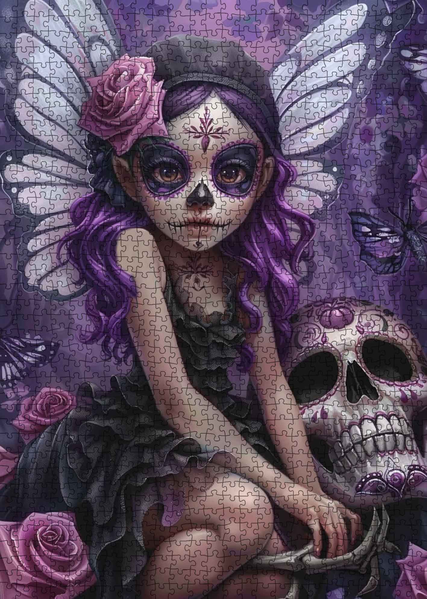 tucocoo-purple-fairy-skeleton-puzzle-1000-teile-fantasy image 2