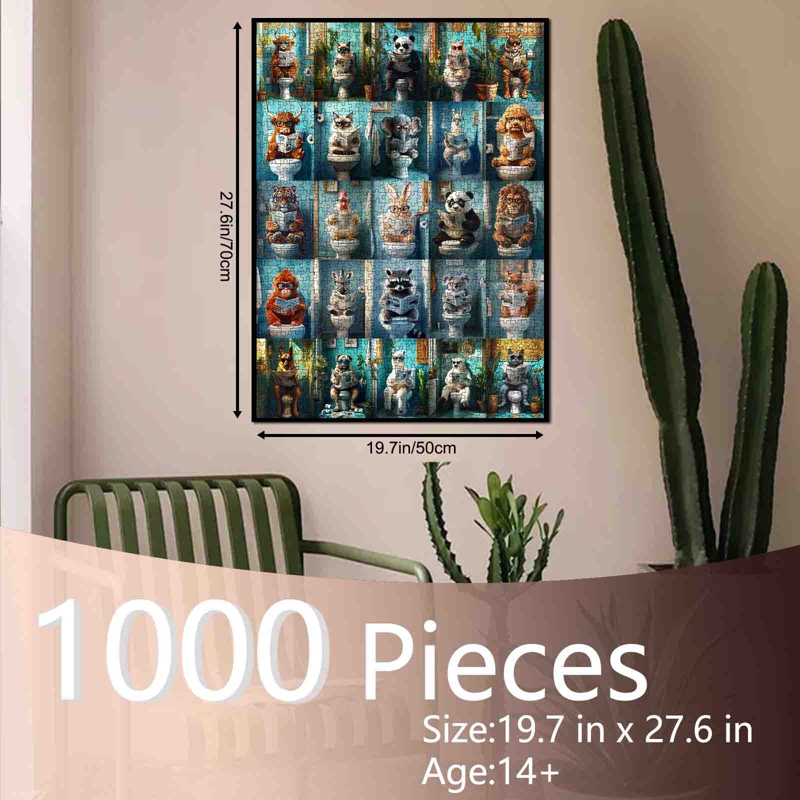 tucocoo-funny-animals-bathroom-puzzle-1000-teile-tiere image 5