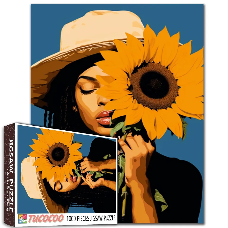 tucocoo-sunflower-muse-puzzle-1000-teile-portrait image 1