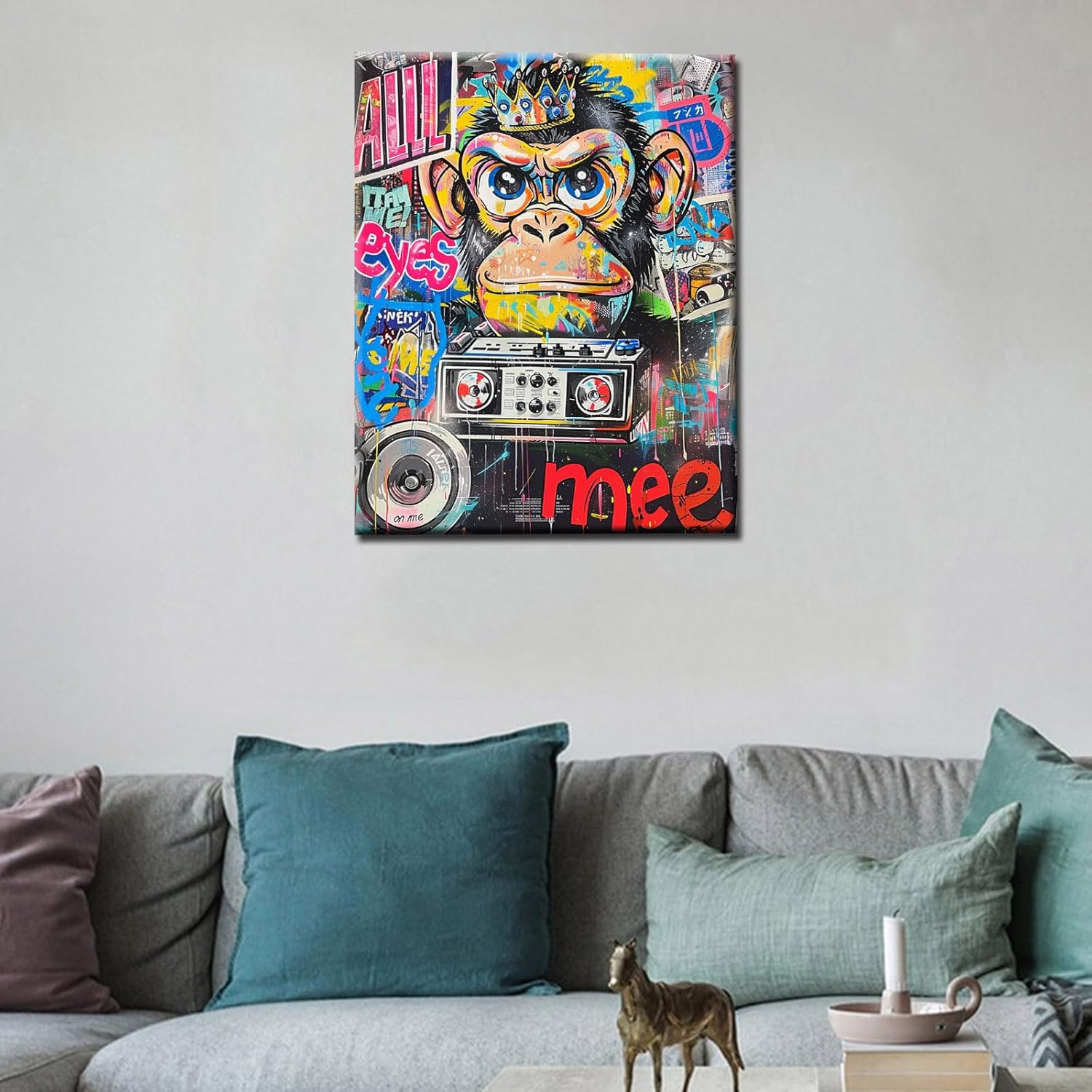 tucocoo-canvas-wall-art-street-art-monkey-leinwandbild-30x40-affe image 2