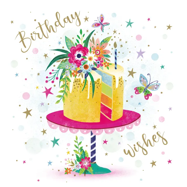 otter-house-flower-festival-grusskarte-cake-blumen image 1