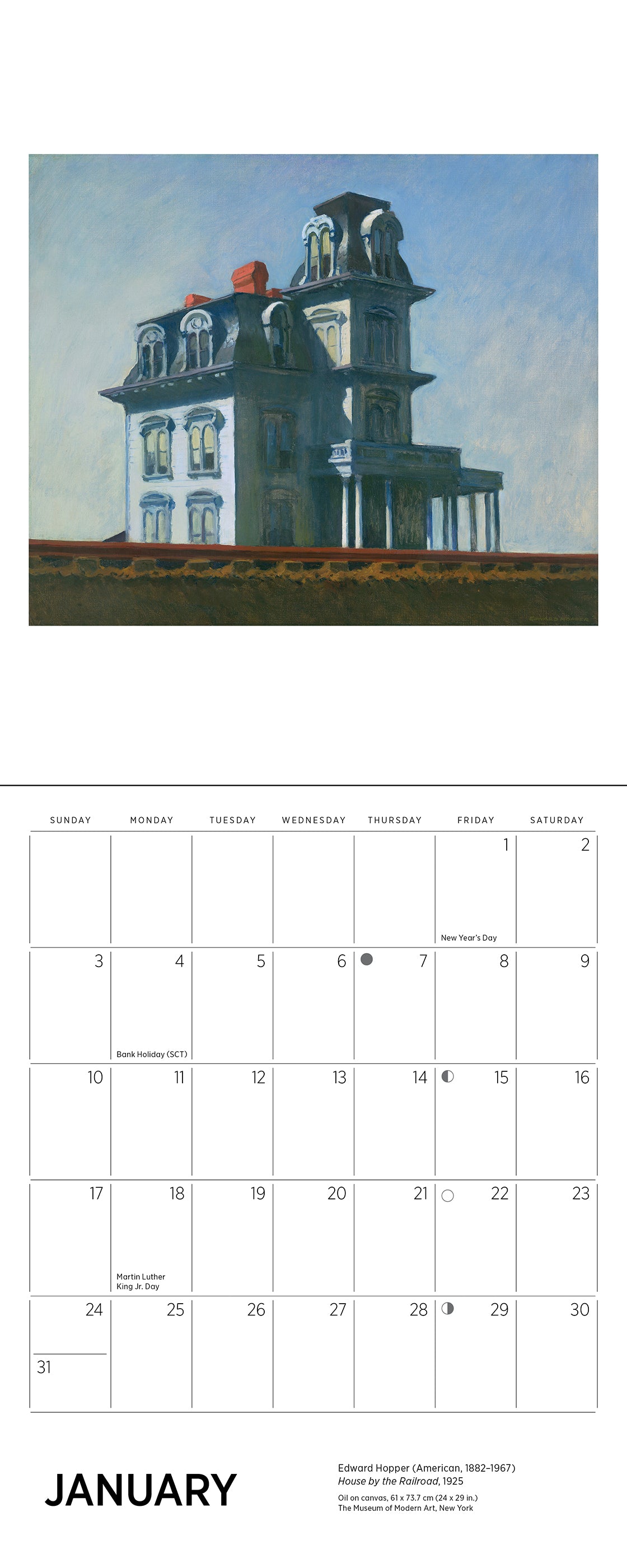 pomegranate-edward-hopper-2027-mini-wandkalender-amerikanische-kunst image 3