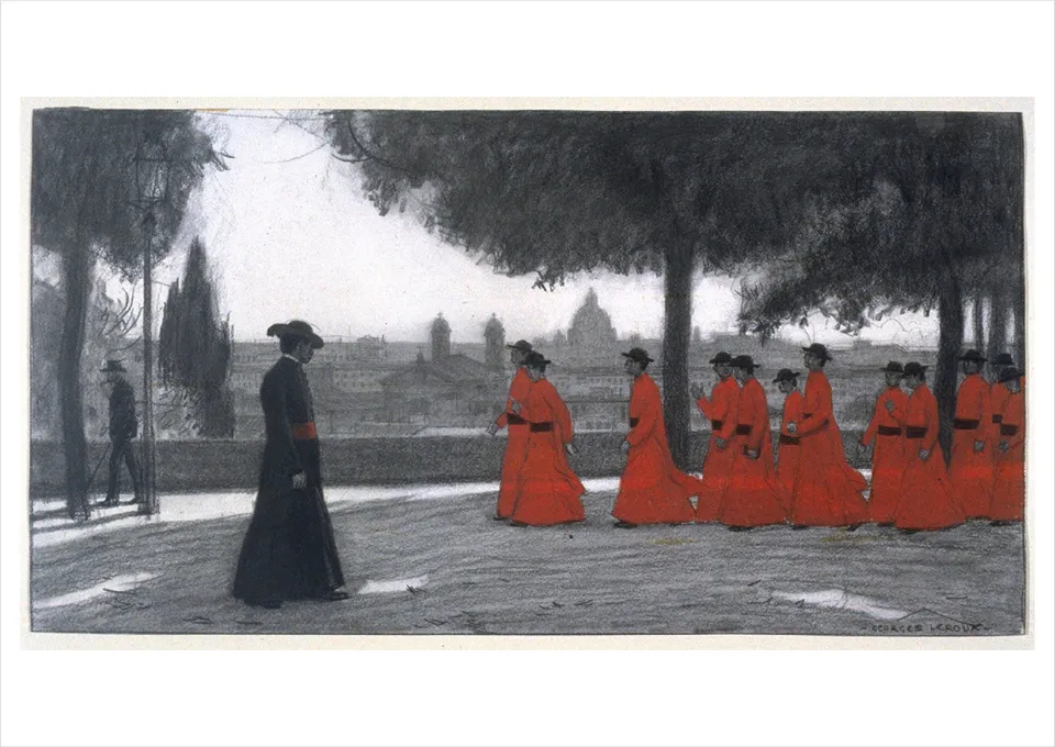 pomegranate-postcards-red-vicars-postkarte-leroux image 1