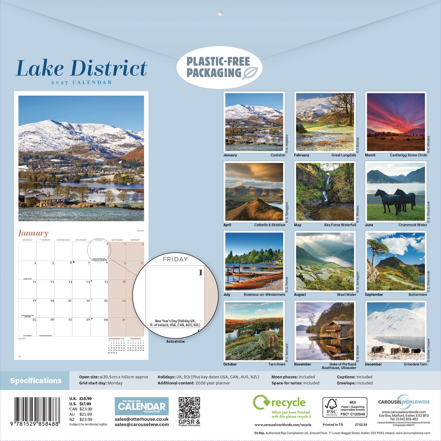 otter-house-lake-district-wandkalender-2027-monatskalender image 2