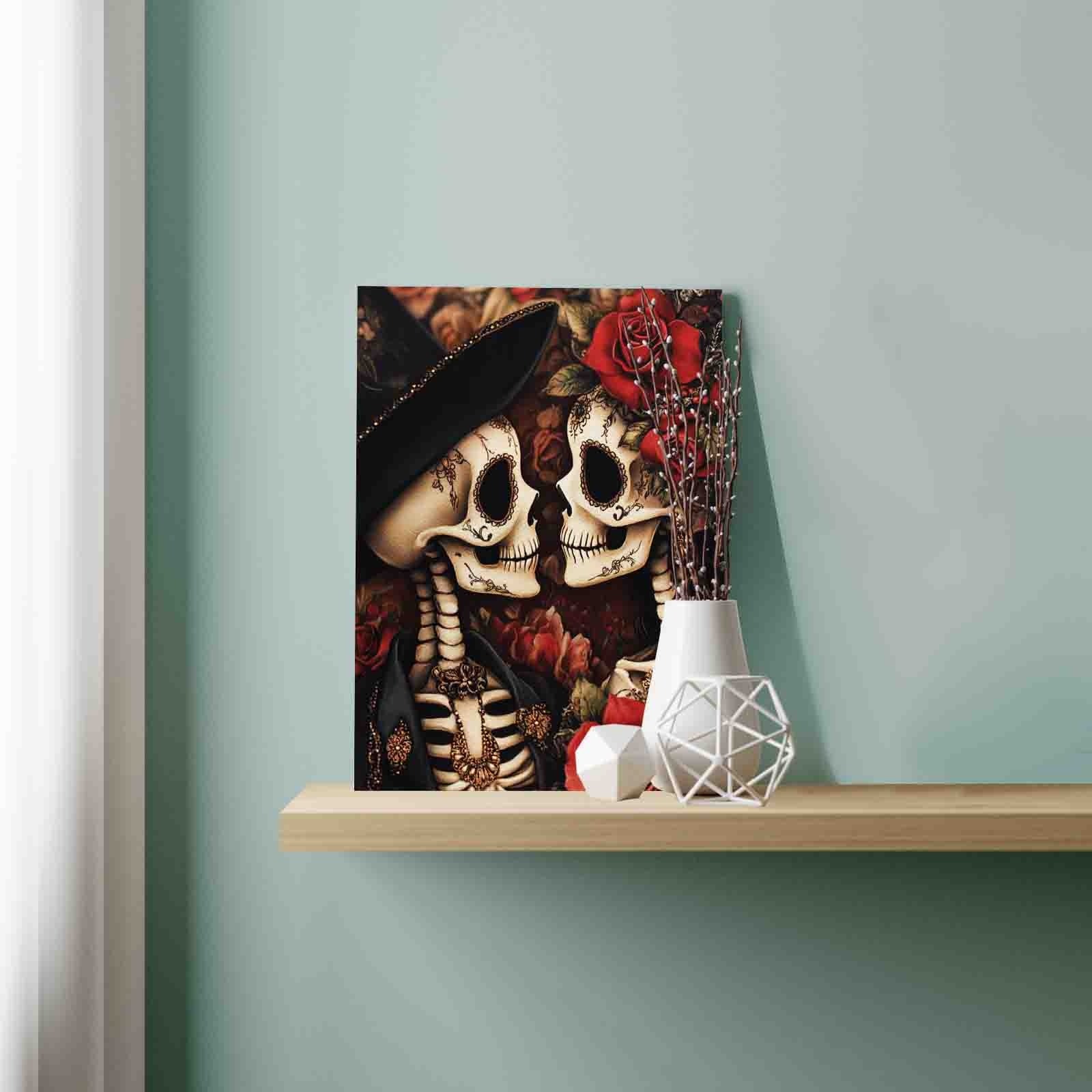 tucocoo-paint-by-numbers-skeleton-lovers-roses-malbild-40x50 image 3