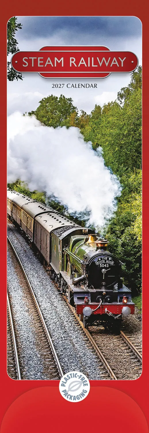otter-house-steam-railway-slim-kalender-2027-eisenbahn image 1