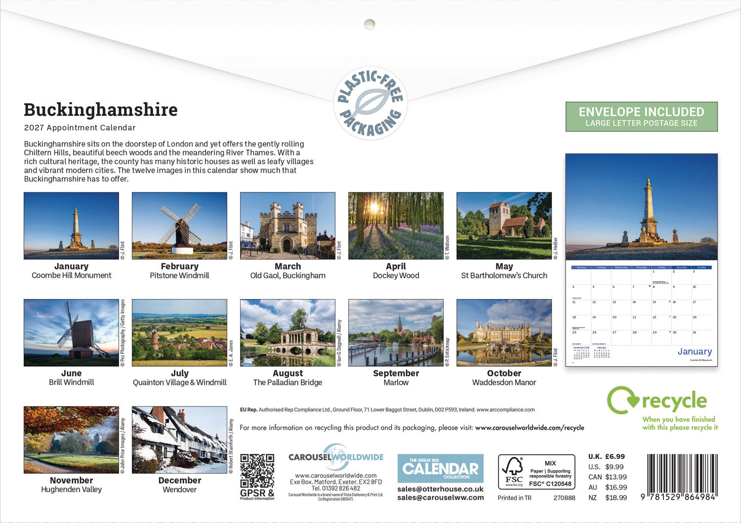 otter-house-buckinghamshire-wandkalender-2027-a4-monat image 2