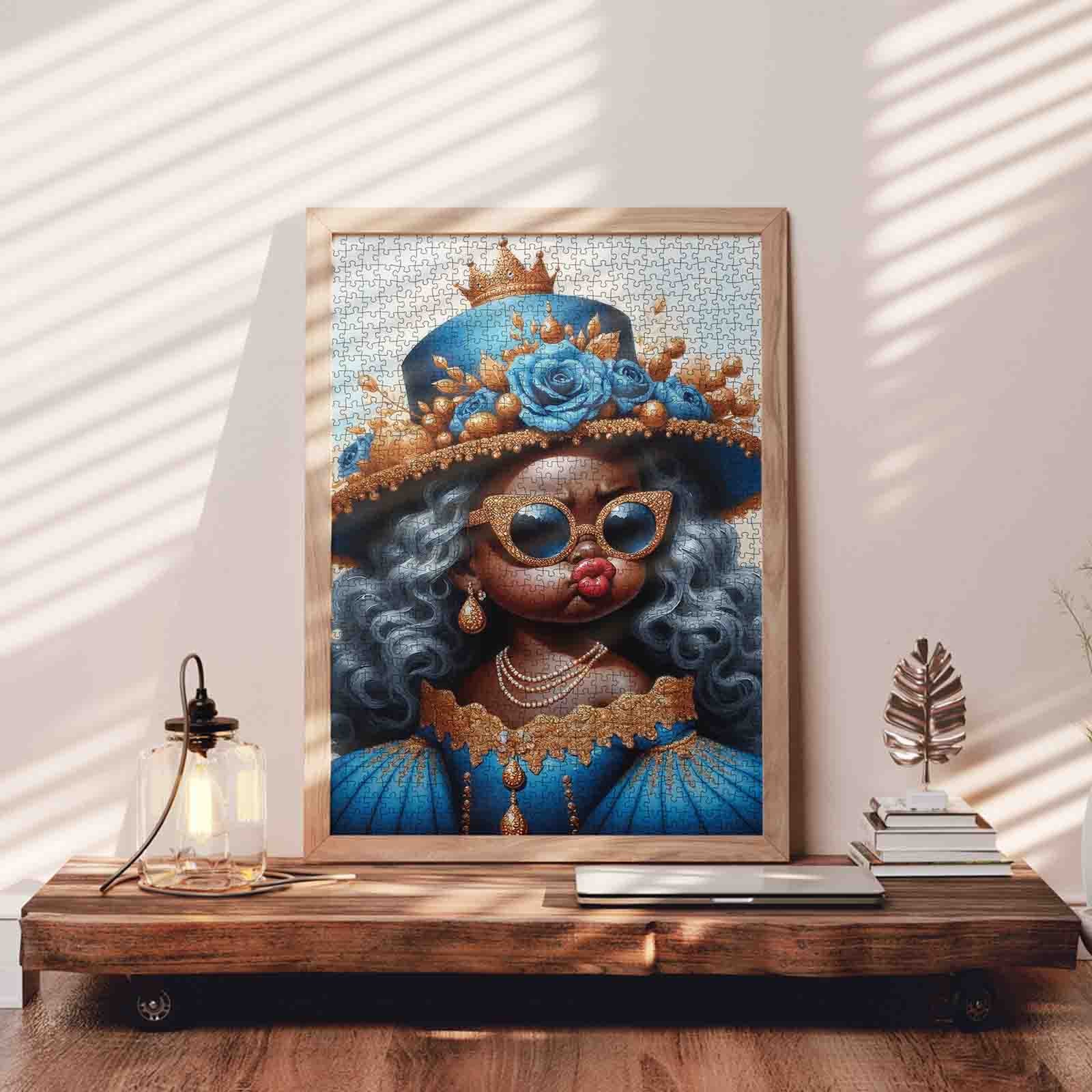 tucocoo-jigsaw-royal-blue-queen-puzzle-1000-teile-k-nigin image 3