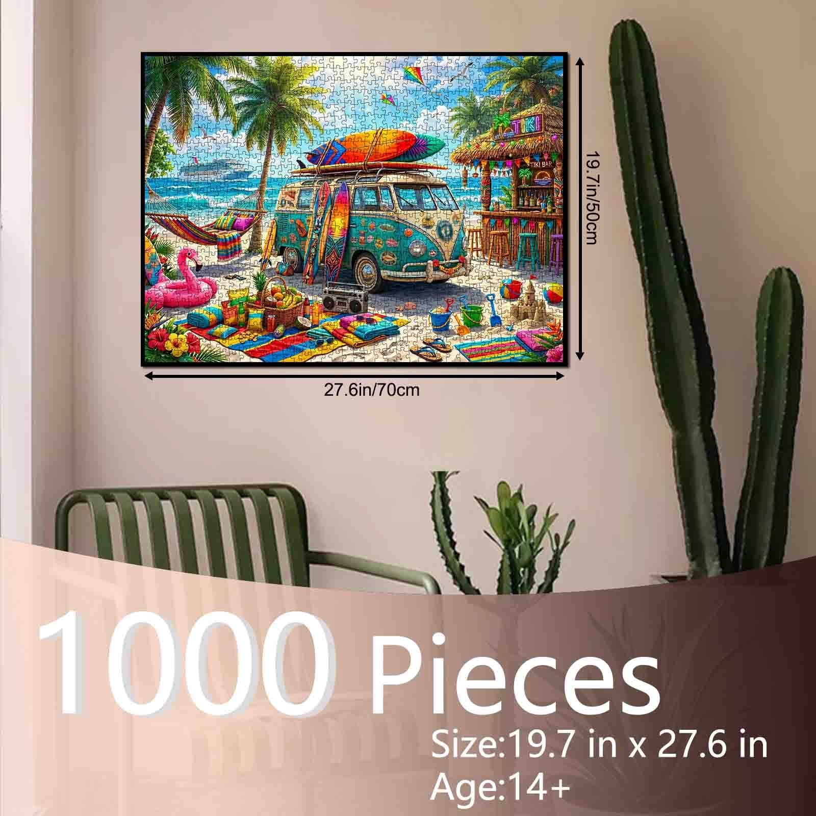tucocoo-beach-camper-surf-puzzle-1000-teile-landschaft image 5