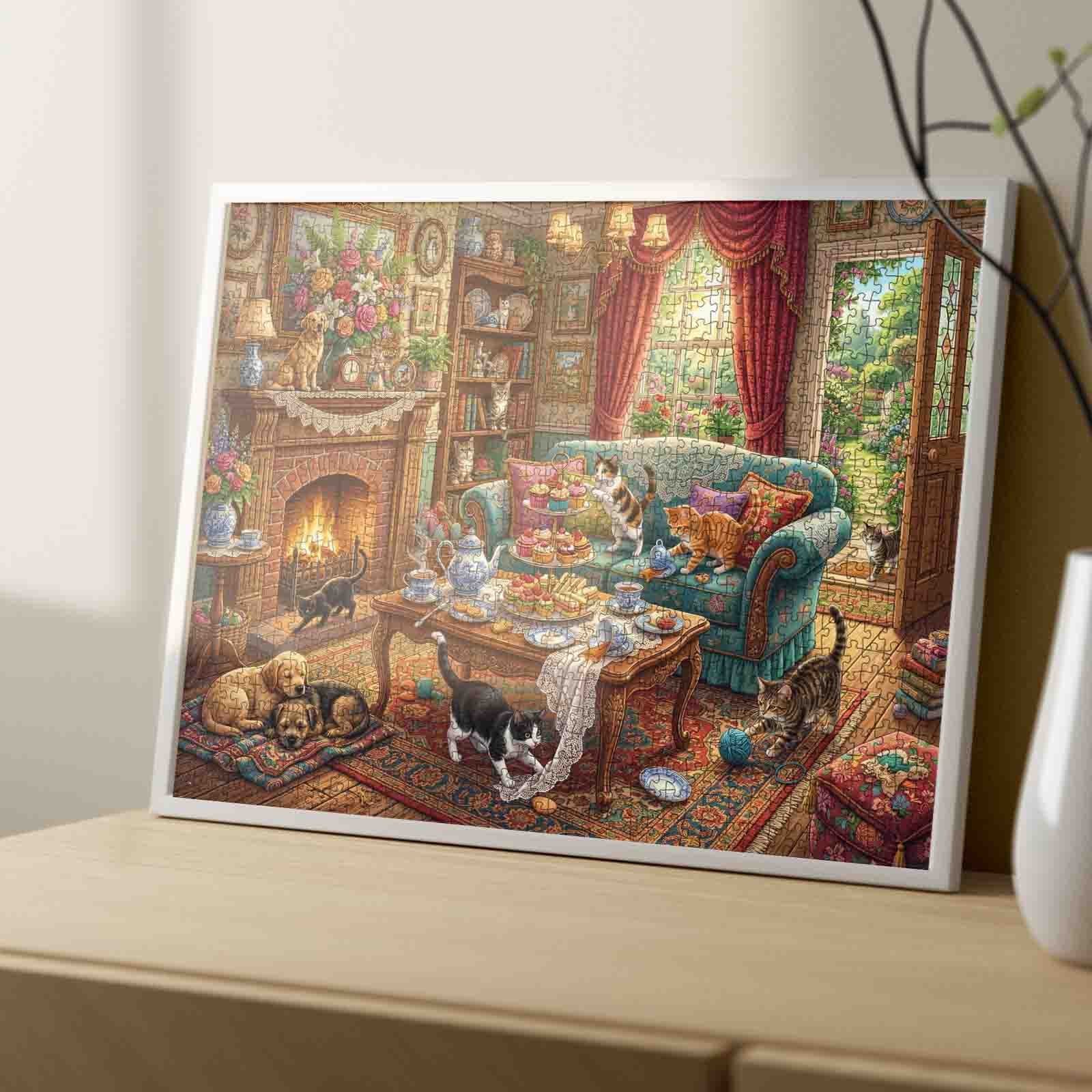 tucocoo-cozy-cat-tea-party-puzzle-1000-teile-katzen image 4