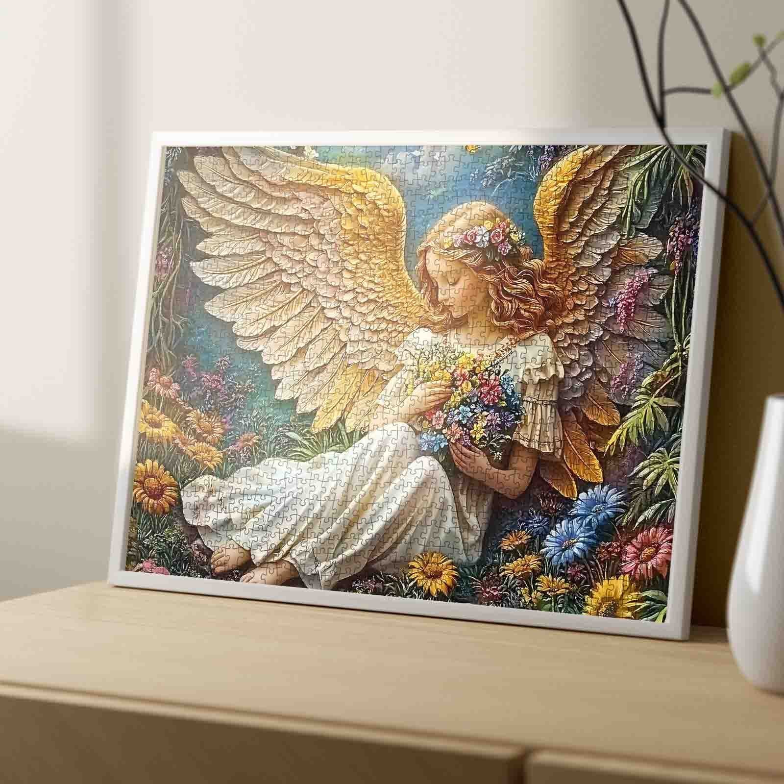 tucocoo-golden-wing-angel-puzzle-1000-teile-engel image 4