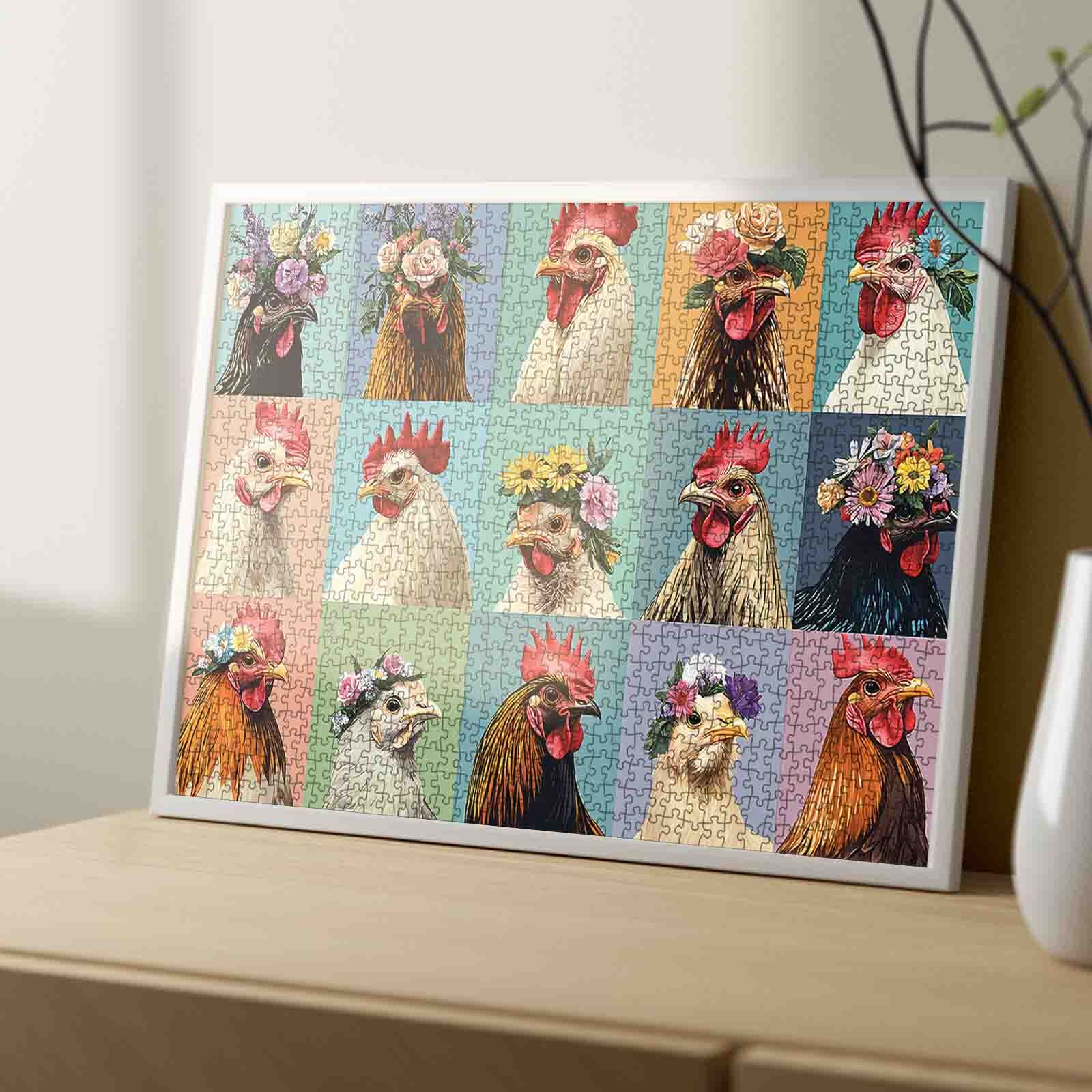 tucocoo-flower-crown-chickens-puzzle-1000-teile-h-hner image 4