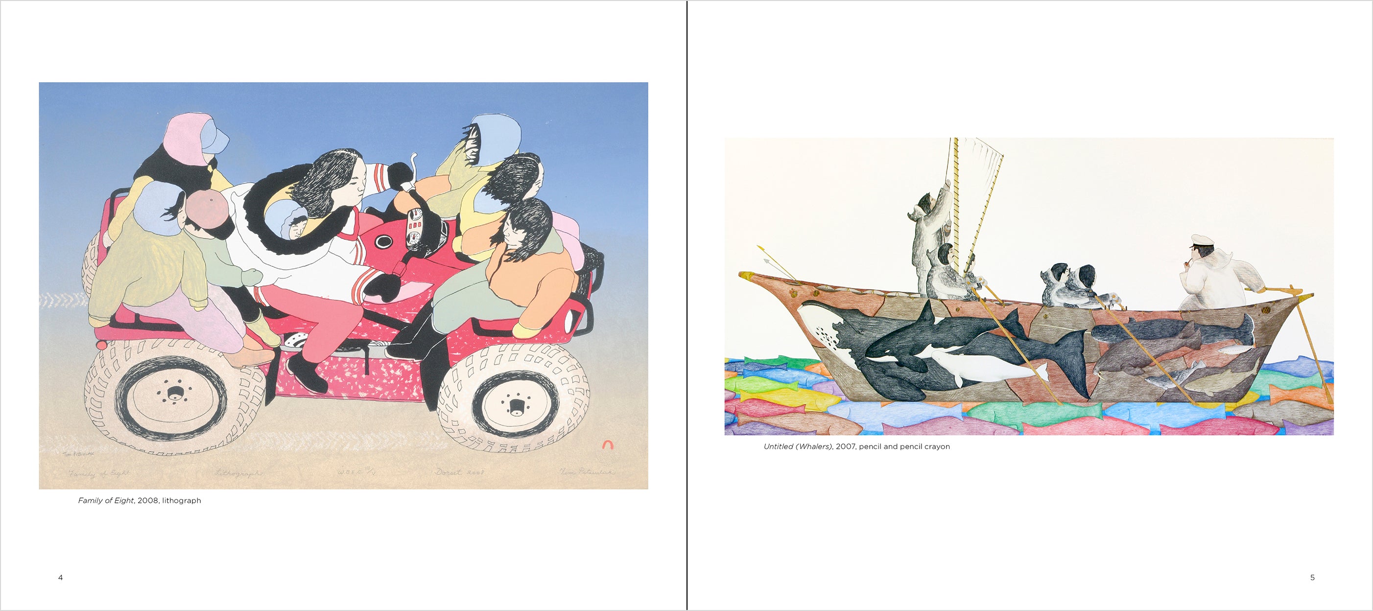 pomegranate-tim-pitsiulak-drawings-prints-kunstbuch-inuit image 3