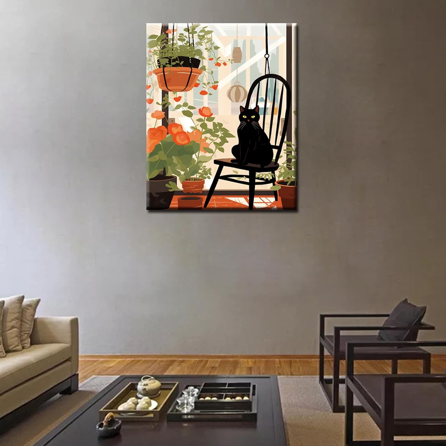 tucocoo-paint-by-numbers-cat-on-the-chair-malset-40x50-cm image 3
