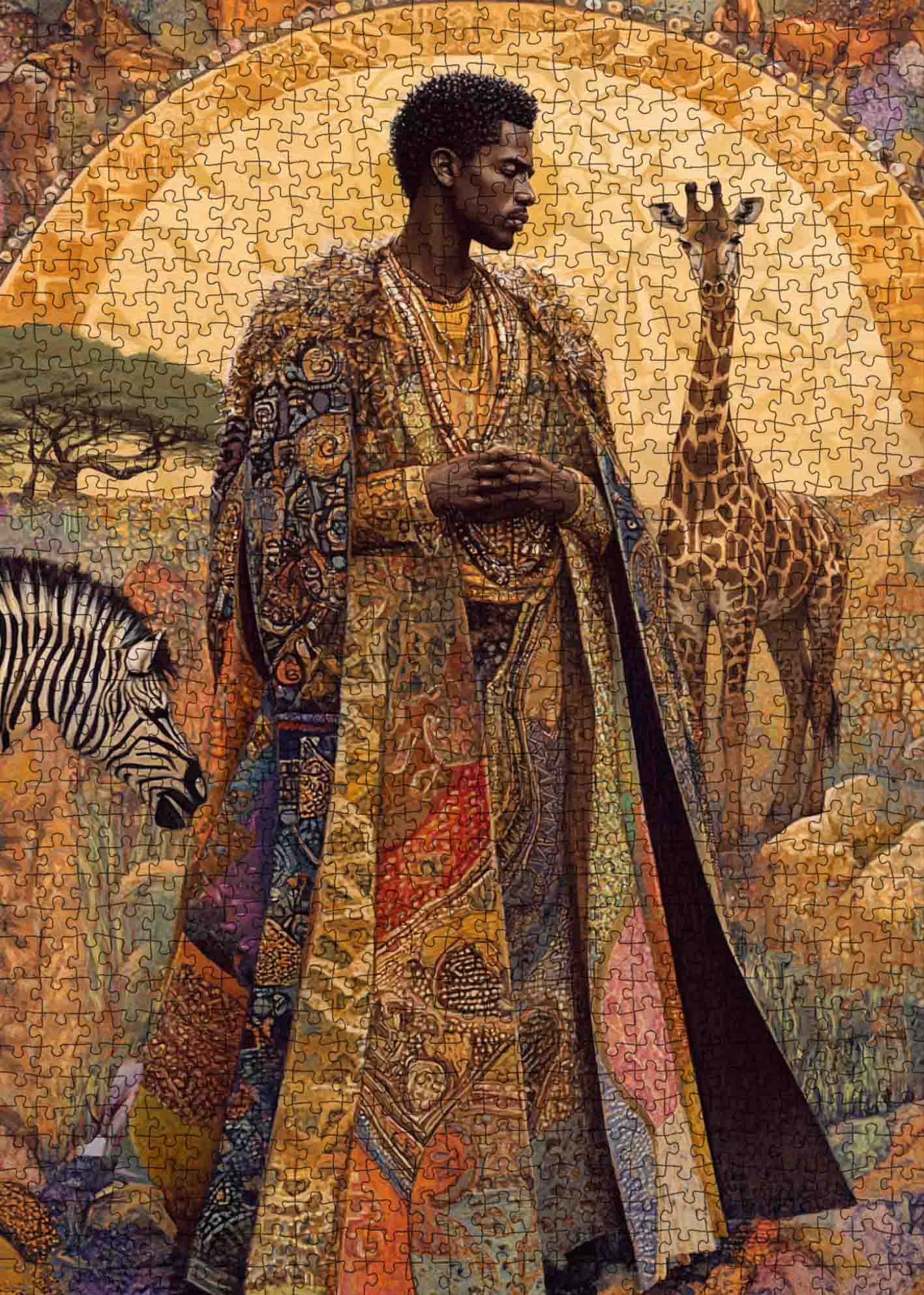 tucocoo-noble-king-and-nature-puzzle-1000-teile-afrika image 2