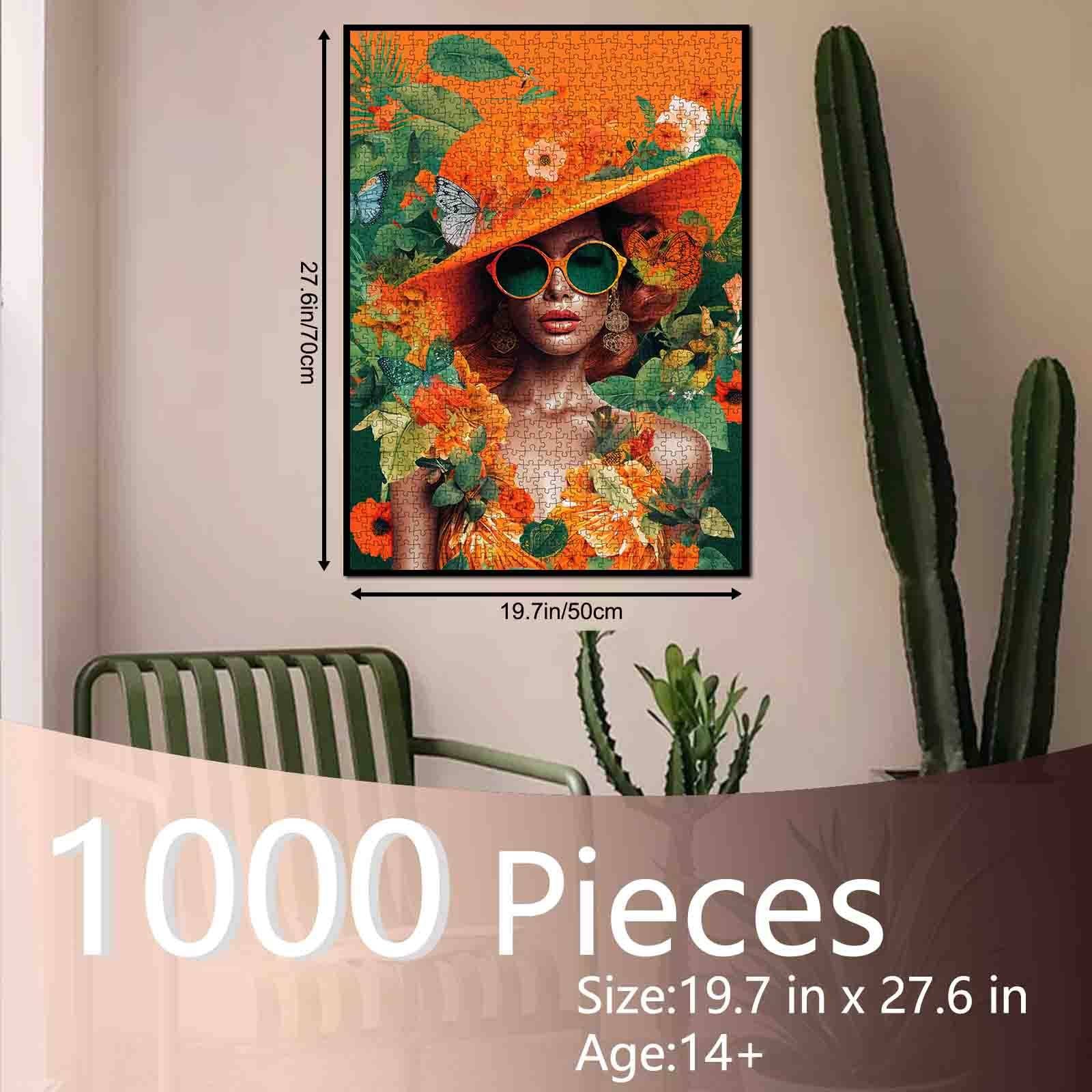 tucocoo-orange-hat-frau-puzzle-1000-teile-portrait image 5