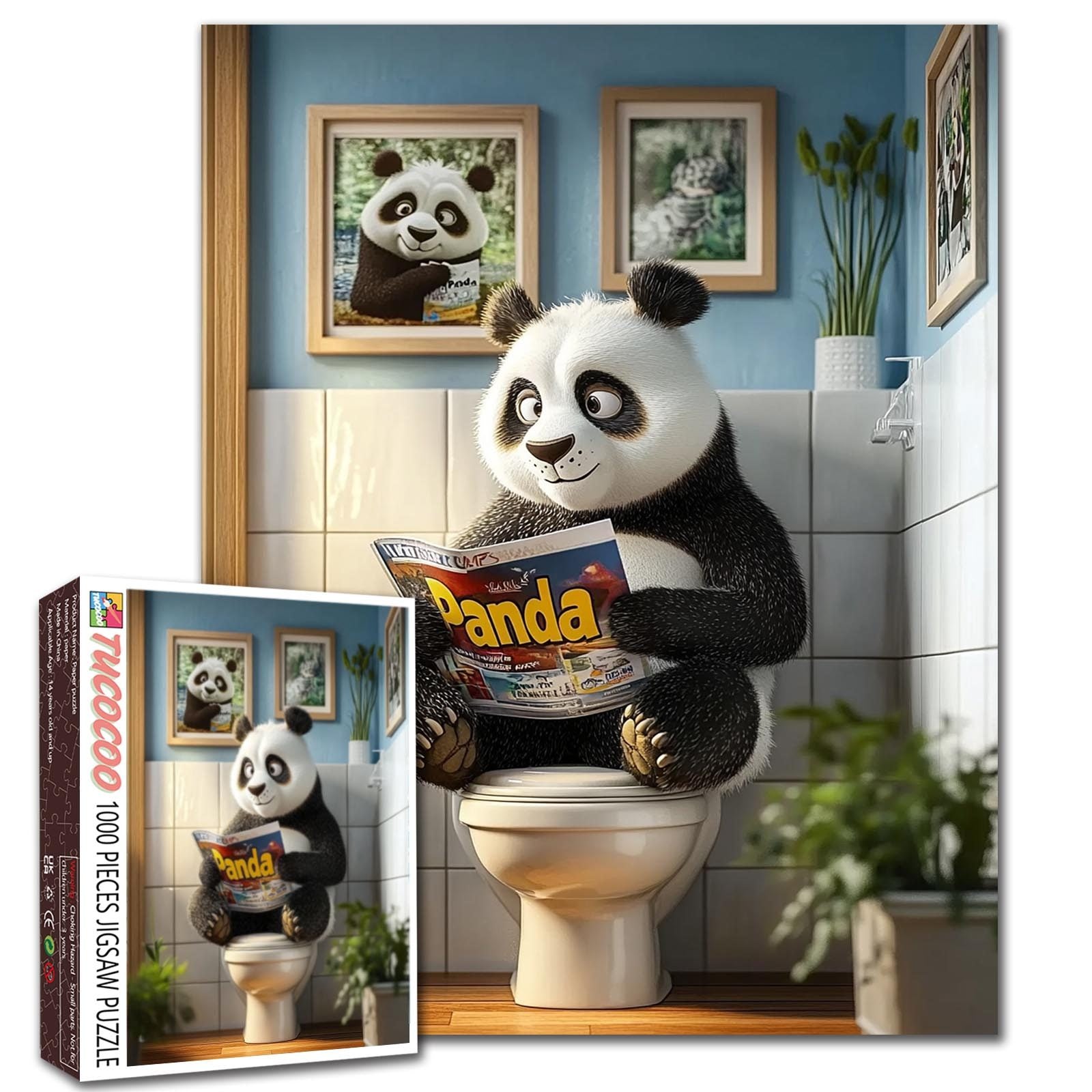tucocoo-jigsaw-puzzles-panda-leser-puzzle-1000-teile image 1
