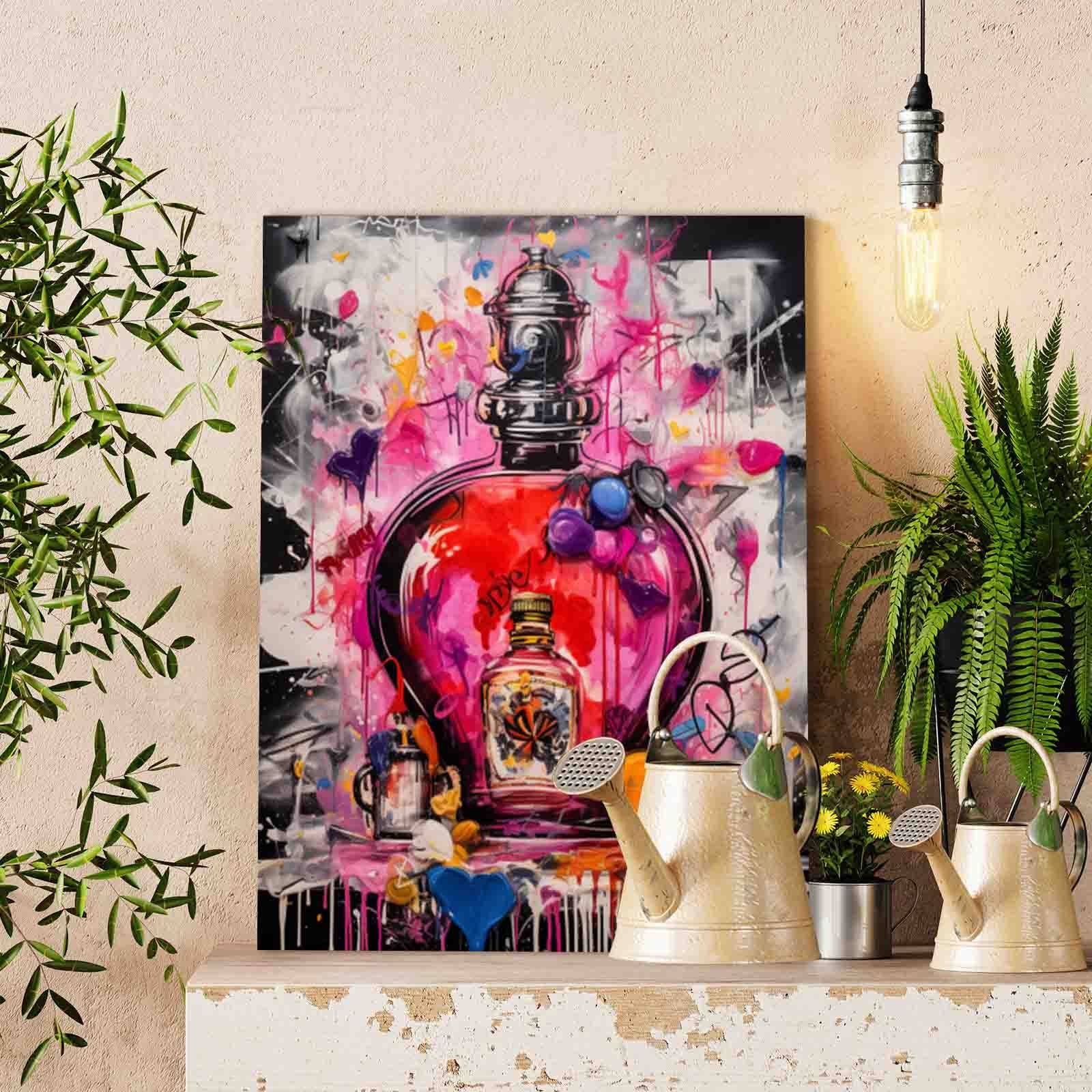 tucocoo-paint-by-numbers-graffiti-perfume-bottle-malen-nach-zahlen-40x50-ohne-ra image 2