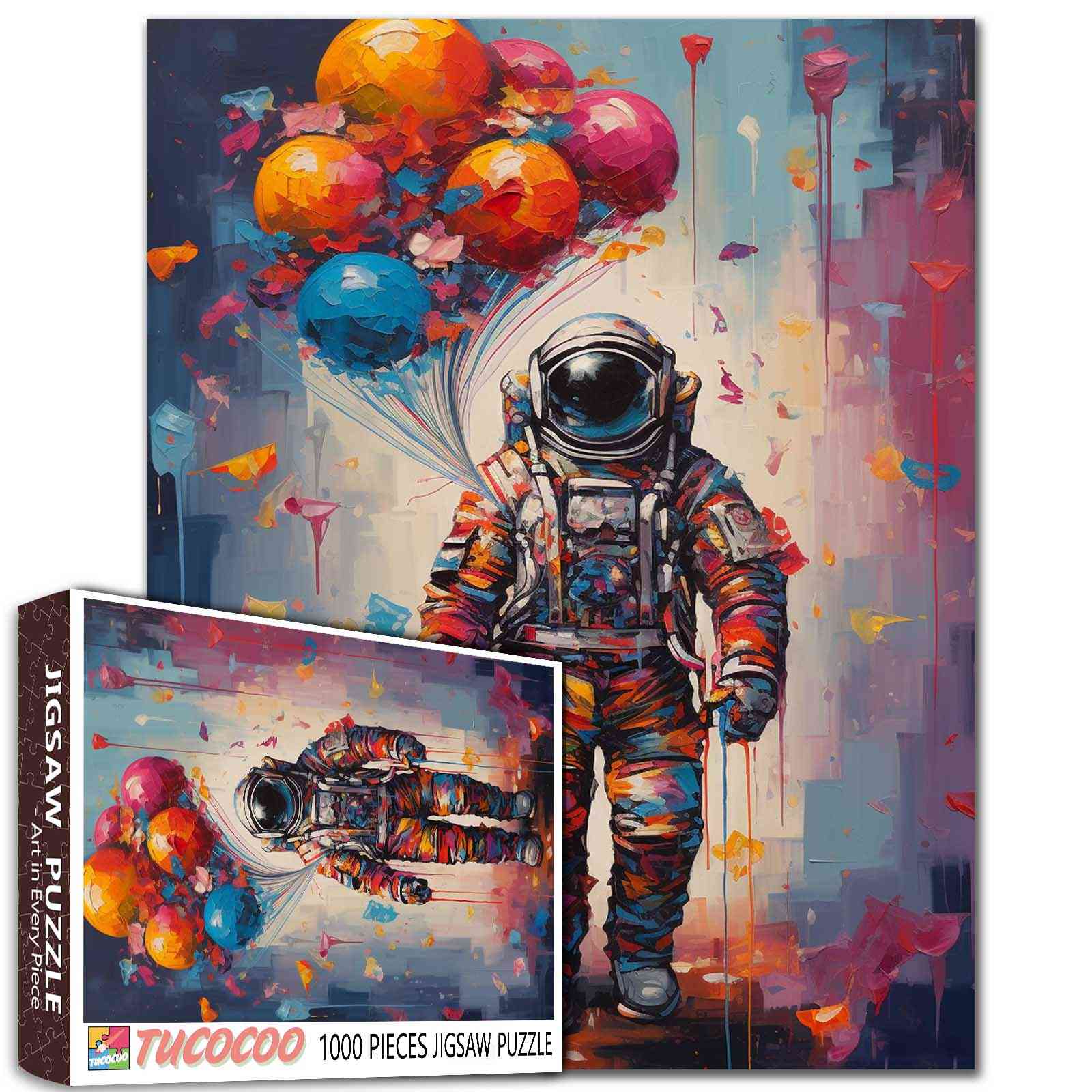 tucocoo-astronaut-balloons-puzzle-1000-teile-weltraum image 1