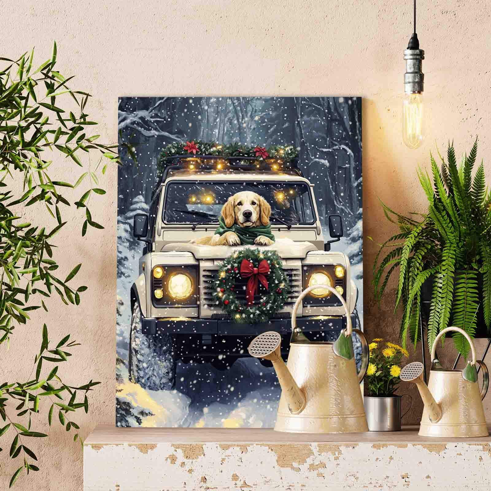 tucocoo-christmas-drive-dog-malen-nach-zahlen-40x50-ohne-rahmen image 2