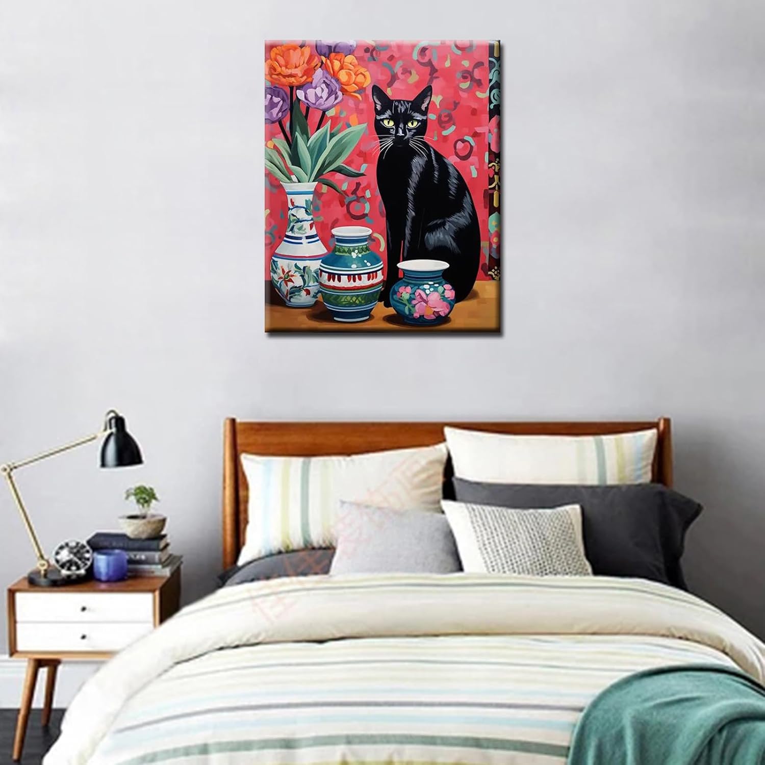 tucocoo-black-cat-and-three-vases-malen-nach-zahlen-40x50 image 3