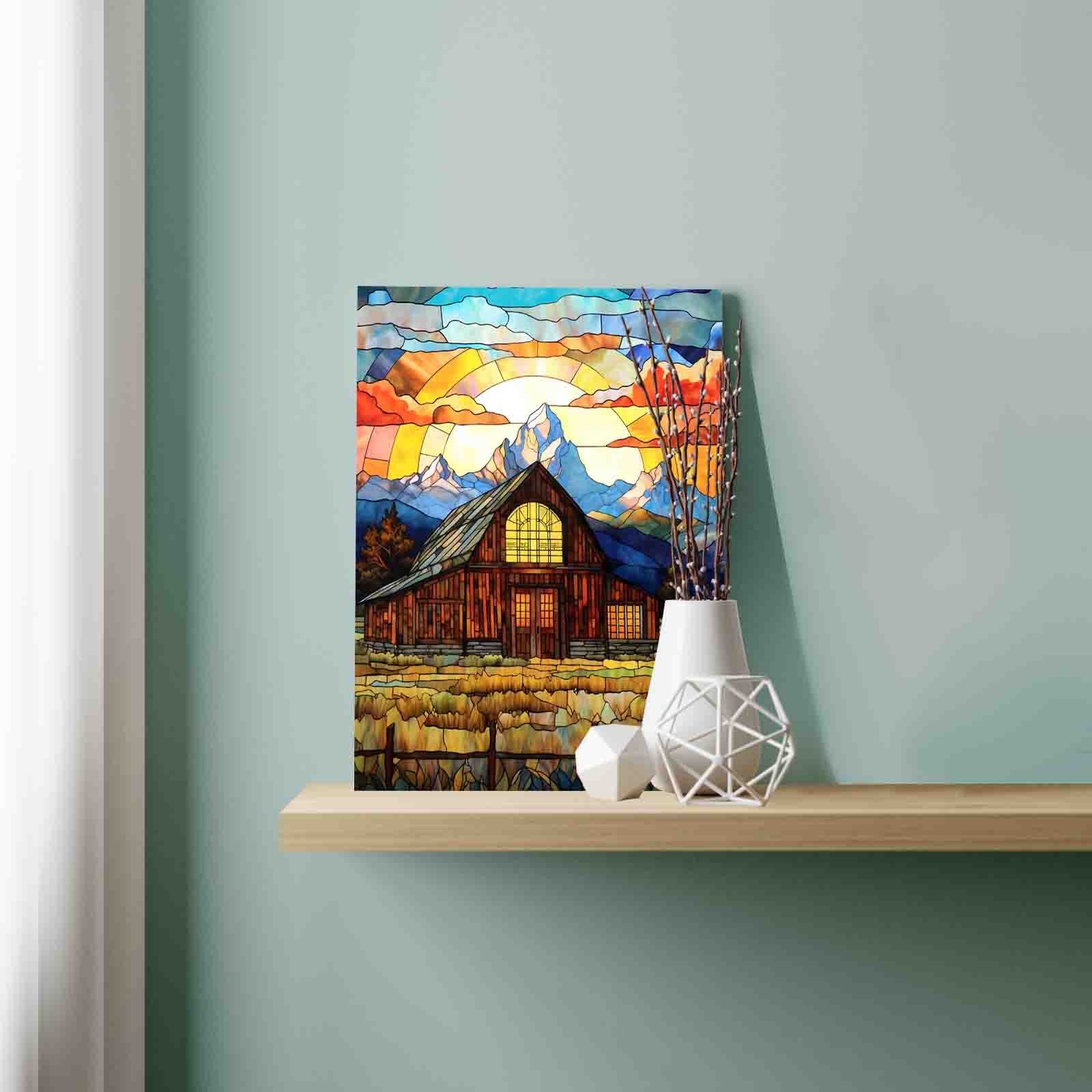 tucocoo-paint-by-numbers-sunset-barn-malen-nach-zahlen-40x50 image 3
