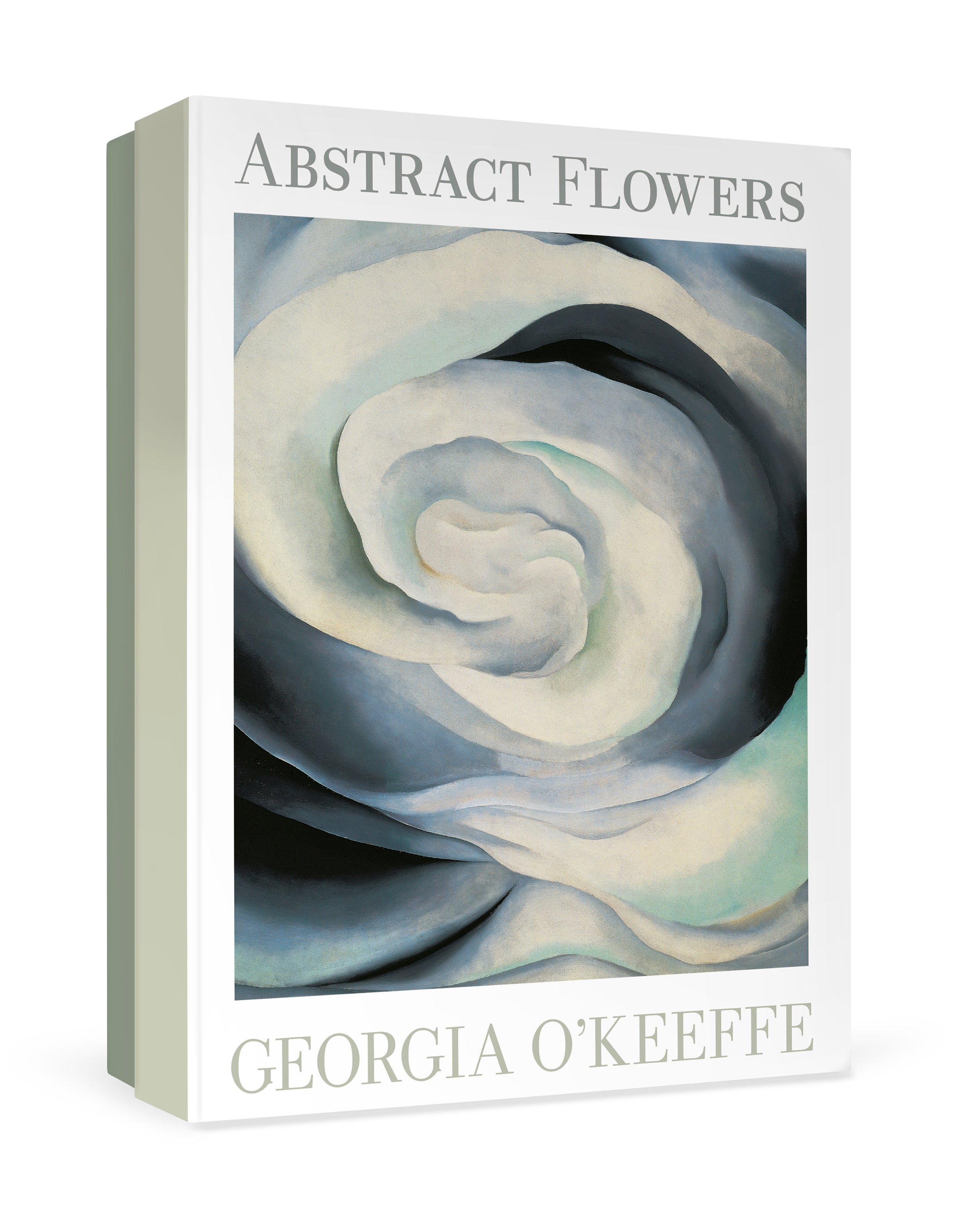 pomegranate-boxed-notecards-o-keeffe-abstract-flowers-gru-karten-20-karten-set image 1