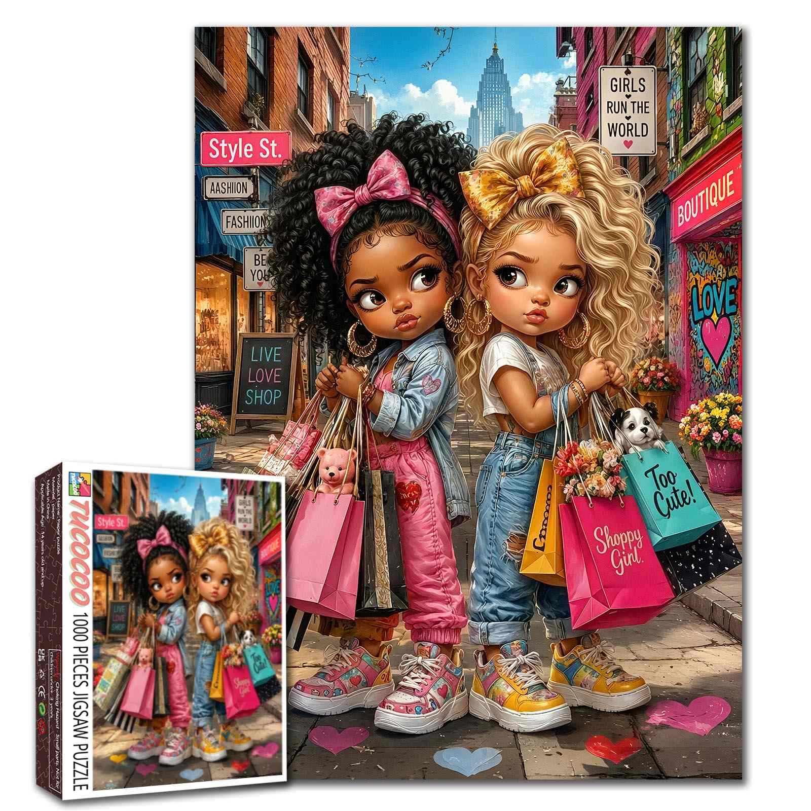 tucocoo-fashion-besties-shopping-day-puzzle-1000-teile-mode image 1