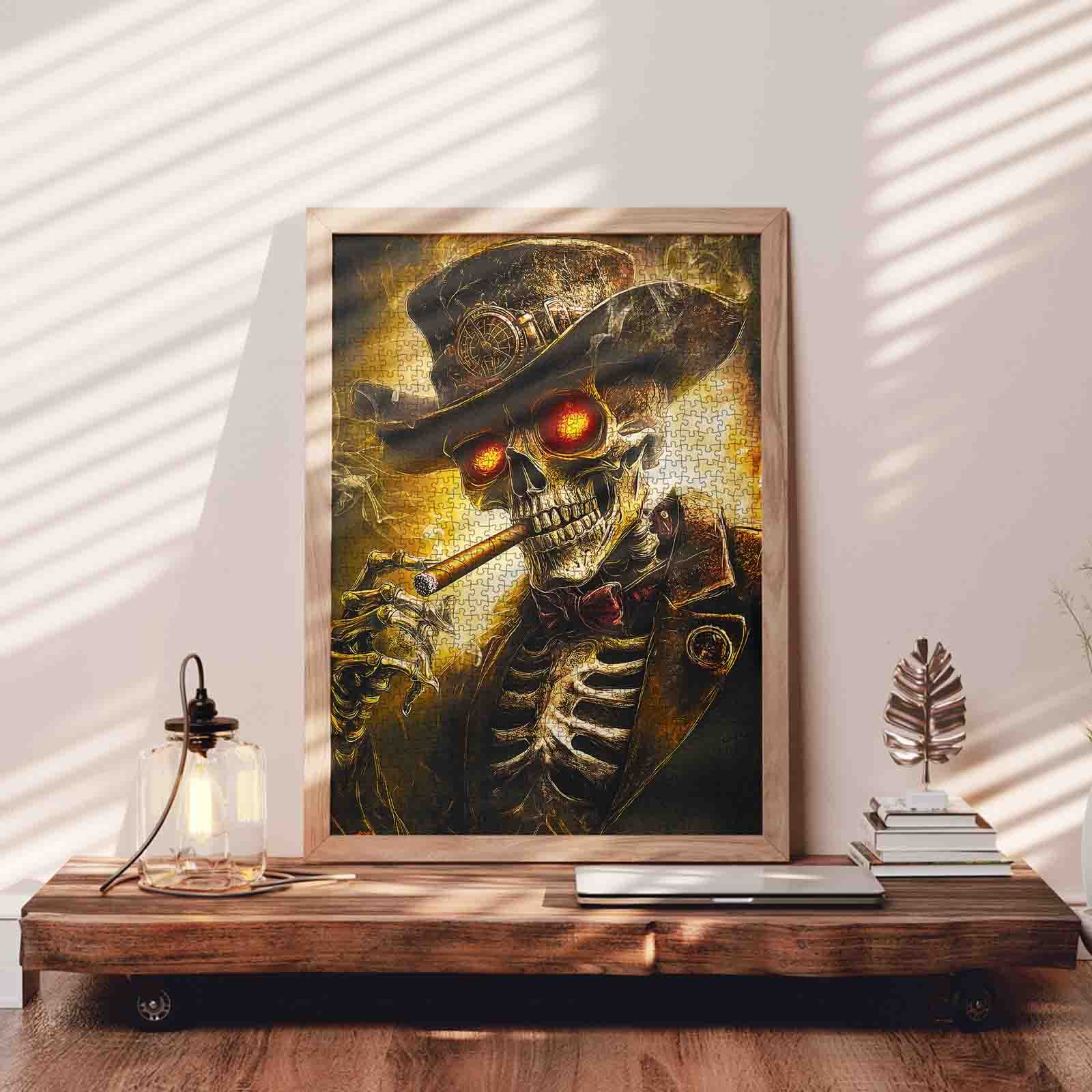 tucocoo-steampunk-skull-gentleman-puzzle-1000-teile image 3