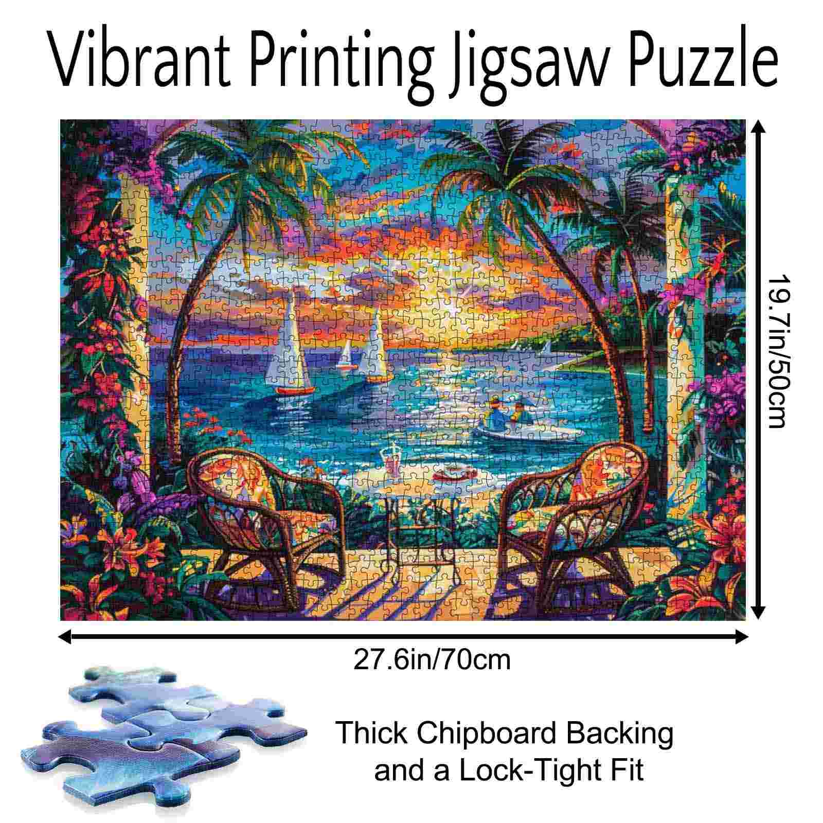 tucocoo-tropical-sunset-retreat-puzzle-1000-teile-strand image 5