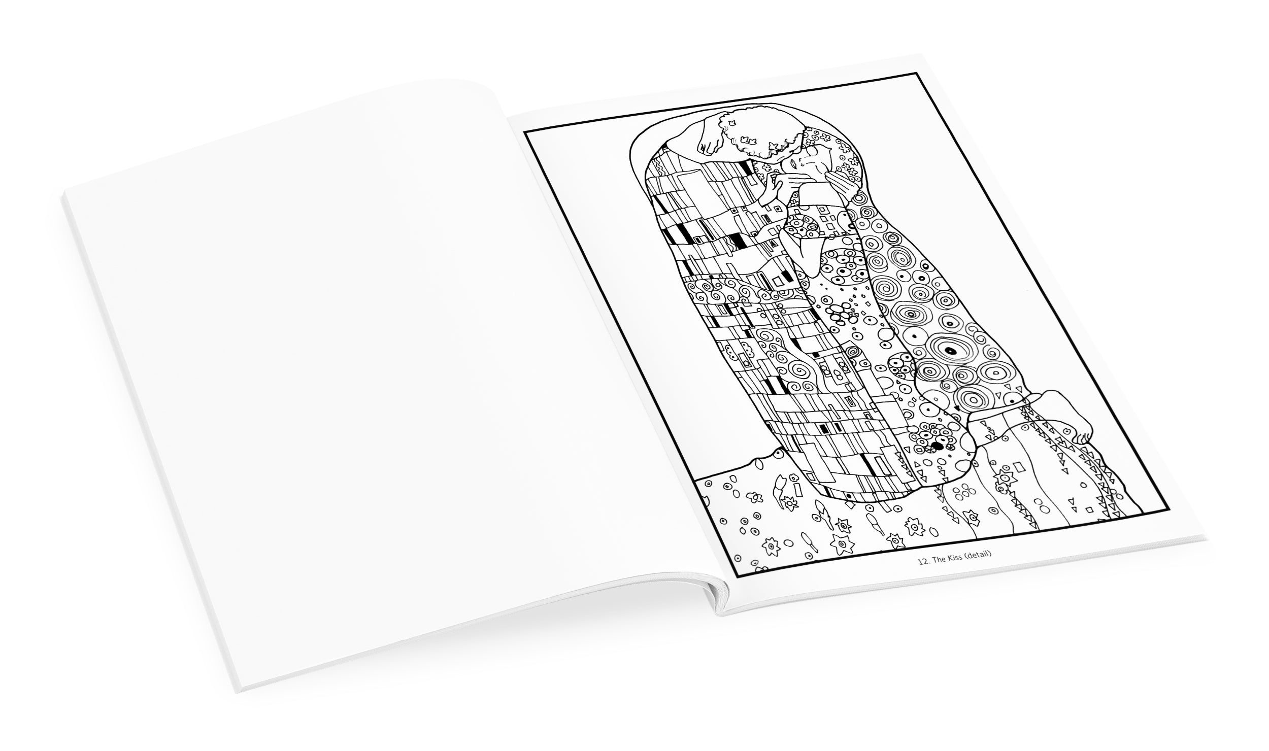 pomegranate-gustav-klimt-malbuch-der-kuss-standard image 3