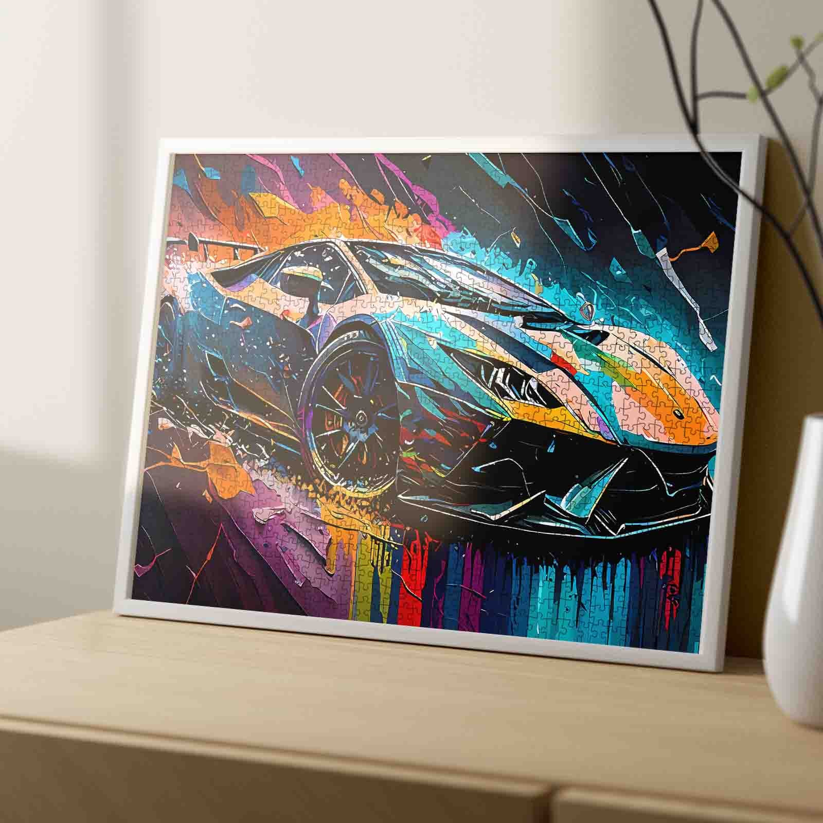 tucocoo-neon-speed-supercar-art-puzzle-1000-teile-auto image 4