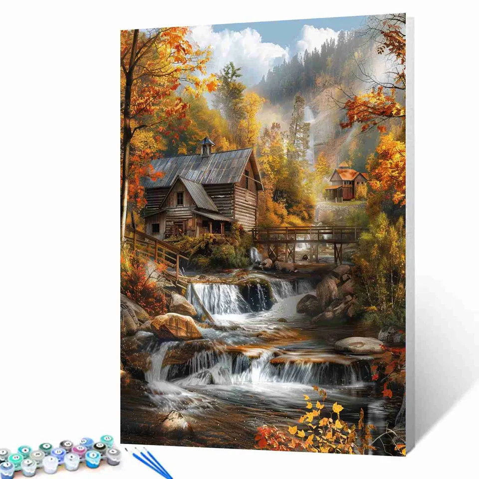 tucocoo-rustic-autumn-cottage-malen-nach-zahlen-40x50-herbst image 1