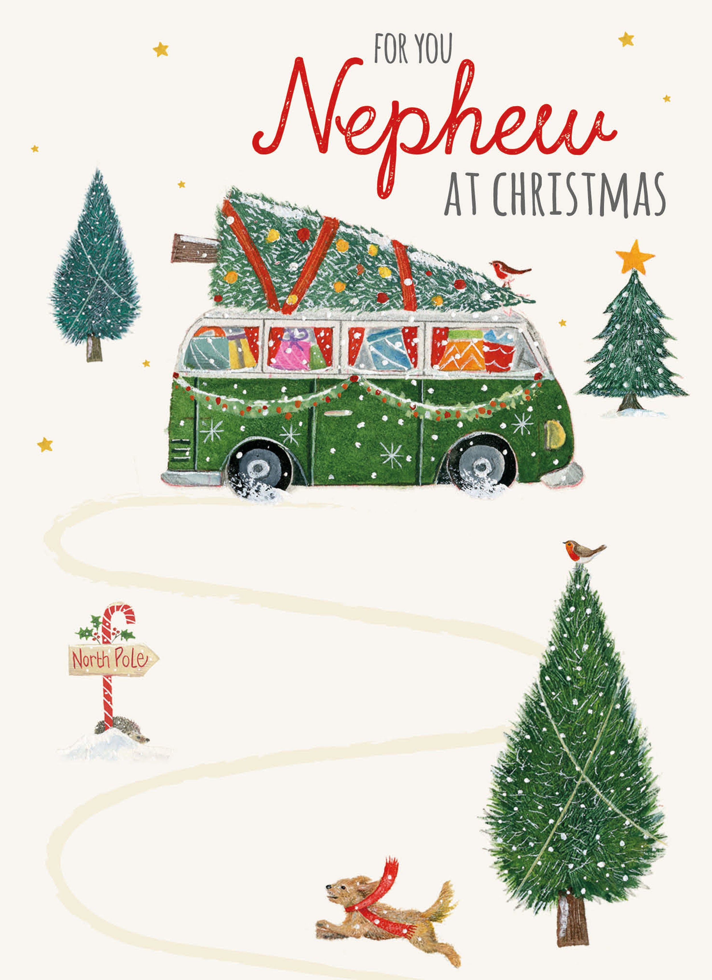 otter-house-christmas-weihnachtskarte-nephew-campervan-einzelkarte image 1